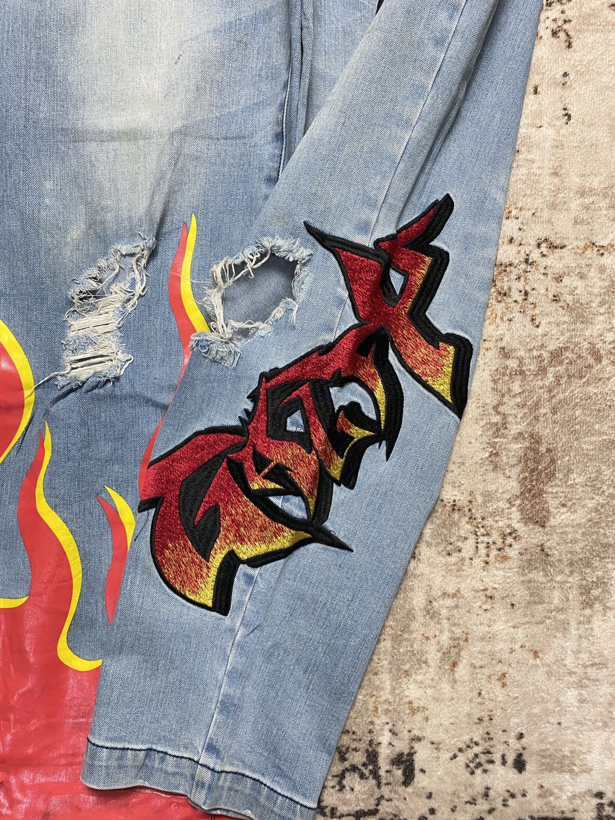 Acne Studios Insane Japanese Brand Y2k Baggy Denim Size US 31 - 4 Thumbnail