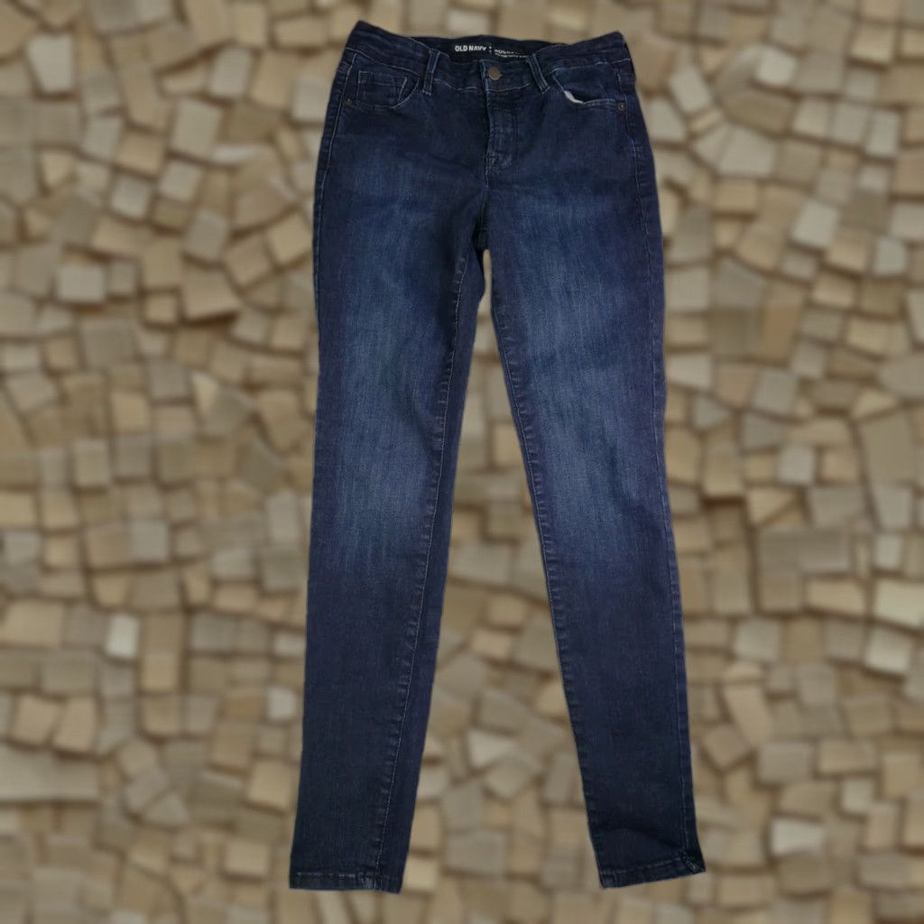 Old Navy Old Navy Rockstar Jeans Skinny Jegging Womens 4 26x27.5 Dark Wash Blue Denim City 9 - 011 Size 27" / US 4 / IT 40 - 1 Thumbnail