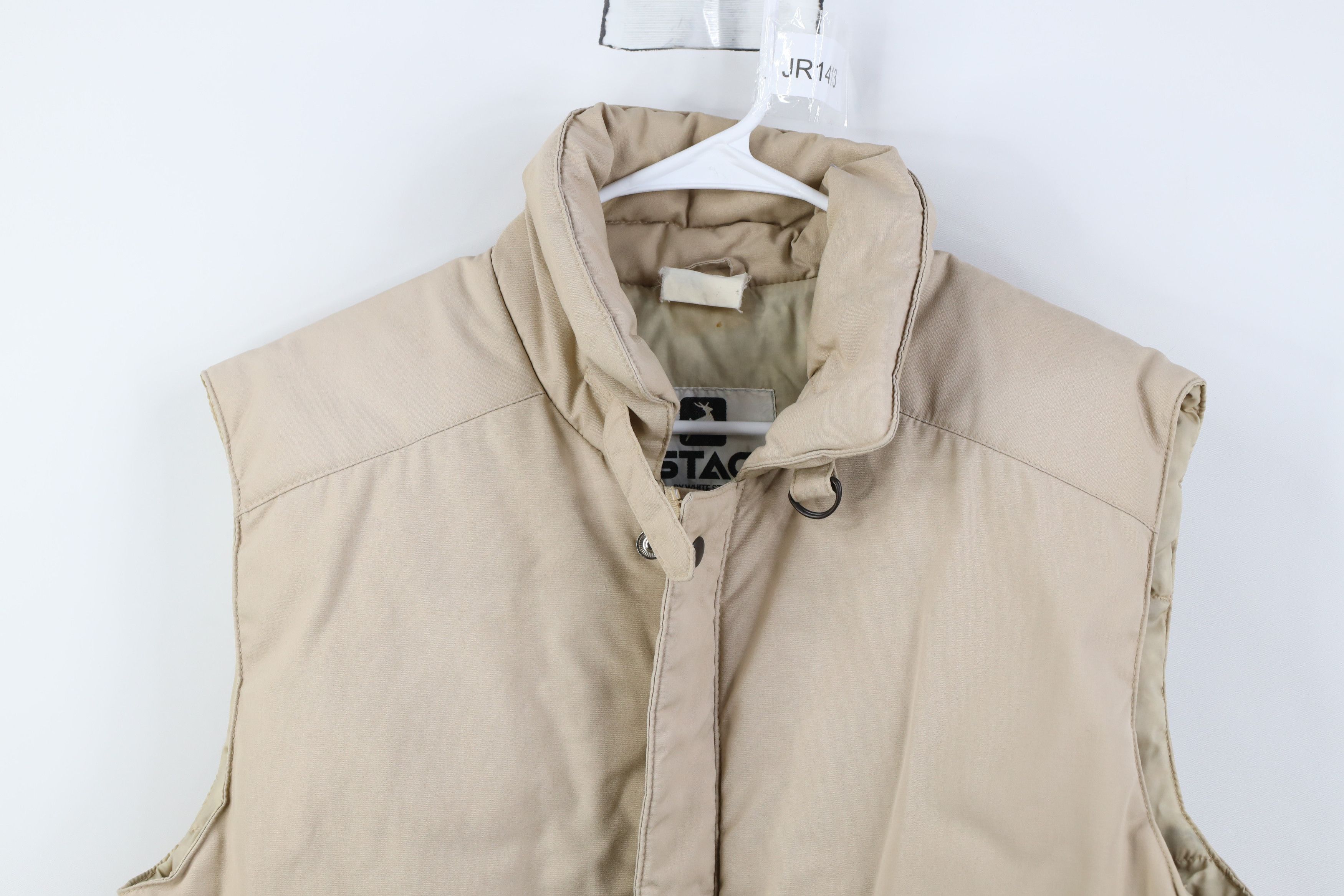 Vintage Vintage 70s Streetwear Down Buckle Collar Puffer Vest Jacket Size US M / EU 48-50 / 2 - 2 Thumbnail