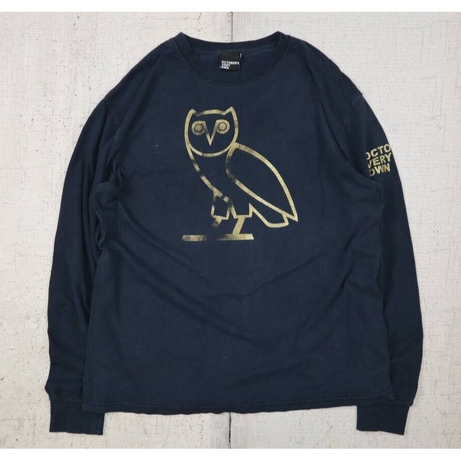Vintage Octobers Very Own Drake Sweatshirt Black & Gold OG Big Owl L Size US L / EU 52-54 / 3 - 1 Thumbnail