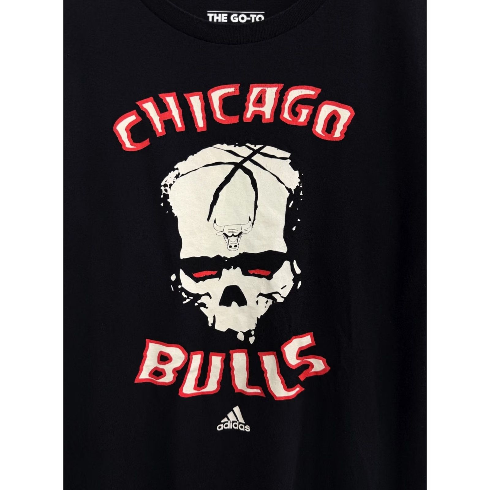 Adidas 💀🇺🇸 Y2K Adidas Chicago Bulls Skull Shirt Rare Retro size L color Black - Affordable Size US L / EU 52-54 / 3 - 4 Thumbnail