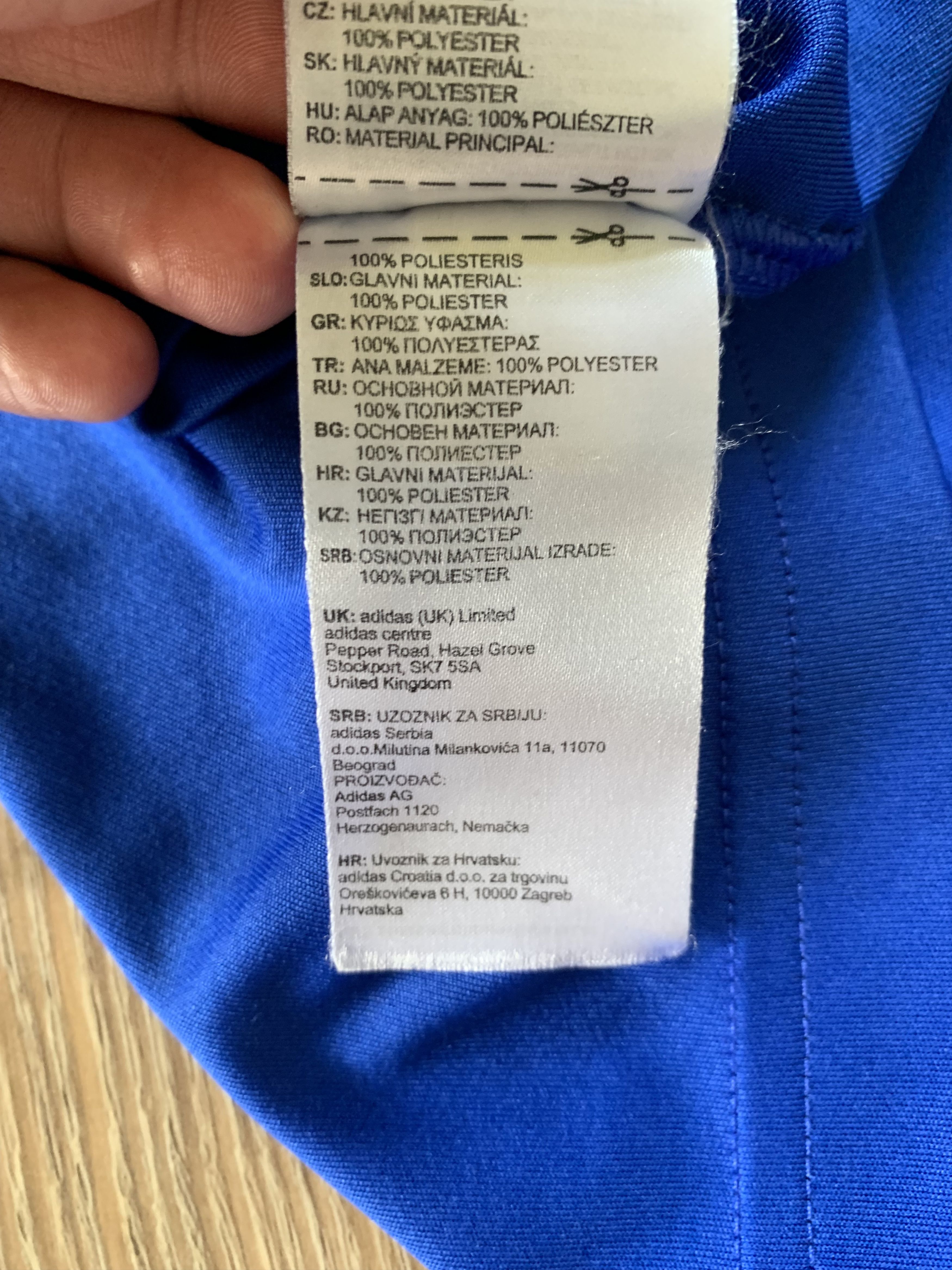 Adidas Adidas ClimaLite Blue Sport Training T-Shirt Size US M / EU 48-50 / 2 - 9 Thumbnail