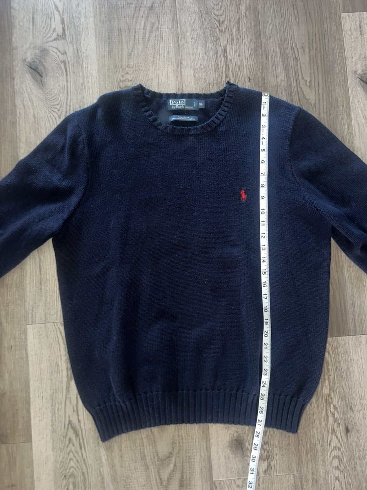 Polo Ralph Lauren VTG Polo Ralph Lauren RRL Navy Knit Sweater XL Size US XL / EU 56 / 4 - 6 Thumbnail