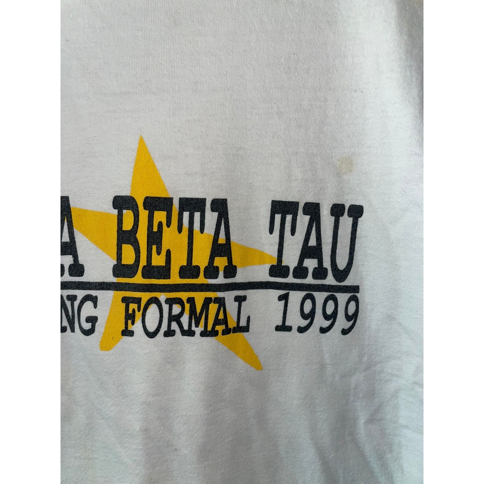 Fruit Of The Loom Vintage College Shirt Zeta Beta Tau Spring Formal Dance 90s Size US M / EU 48-50 / 2 - 3 Thumbnail
