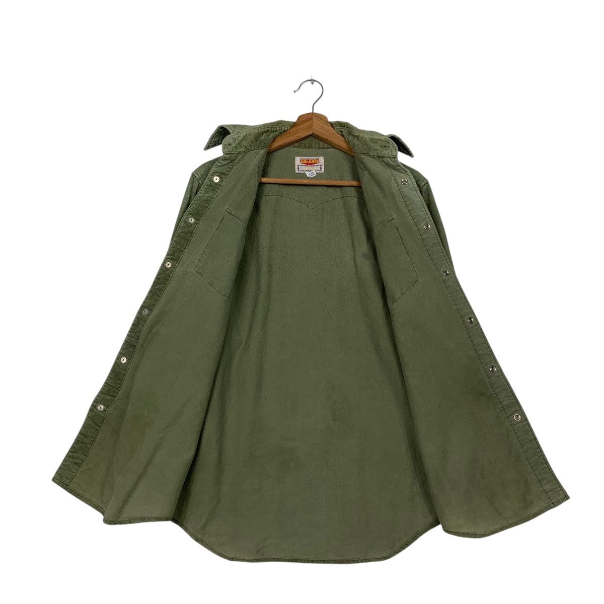 Big John 80’s BIG JOHN Green Corduroy Work Shirt Button Up #2184-C97 Size US M / EU 48-50 / 2 - 11 Thumbnail