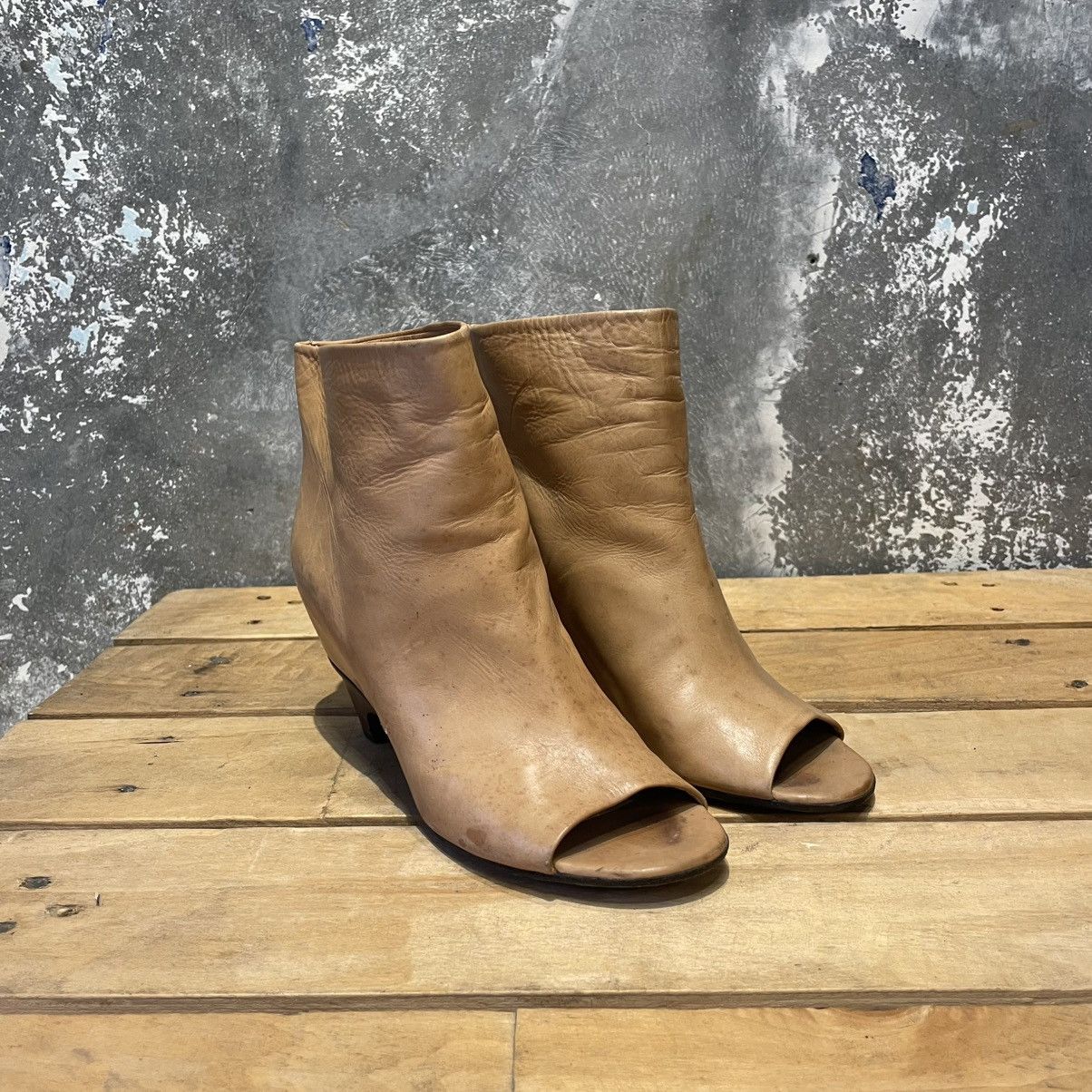 Maison Margiela Maison Martin Margiela Open Toe Peep Ankle Boots Size US 6 / IT 36 - 1 Thumbnail