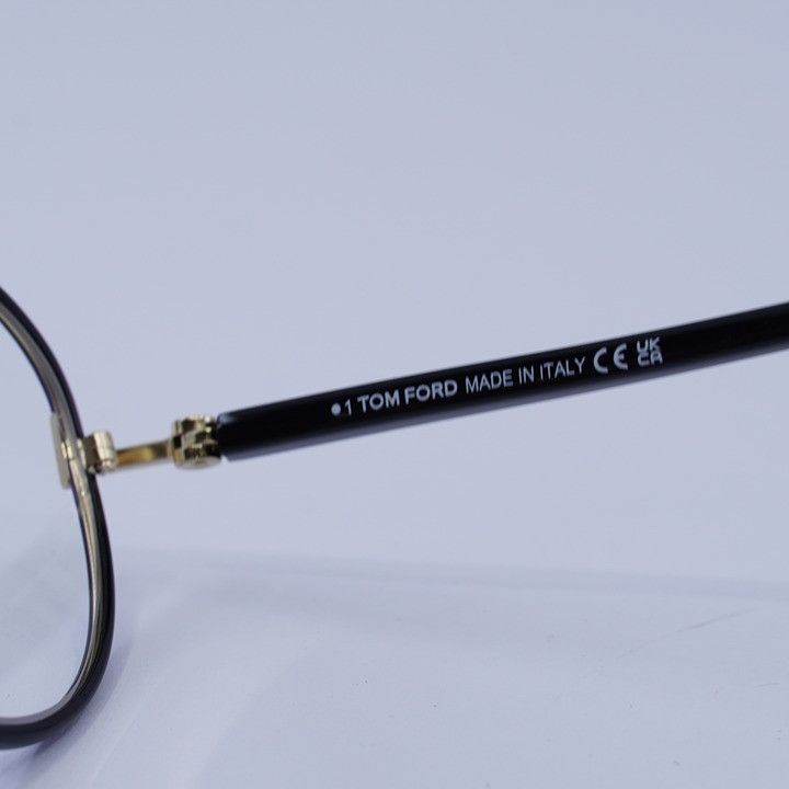 Tom Ford Tom Ford FT5897-B 001 Eyeglasses Black 57mm Aviator Frame Size ONE SIZE - 7 Thumbnail