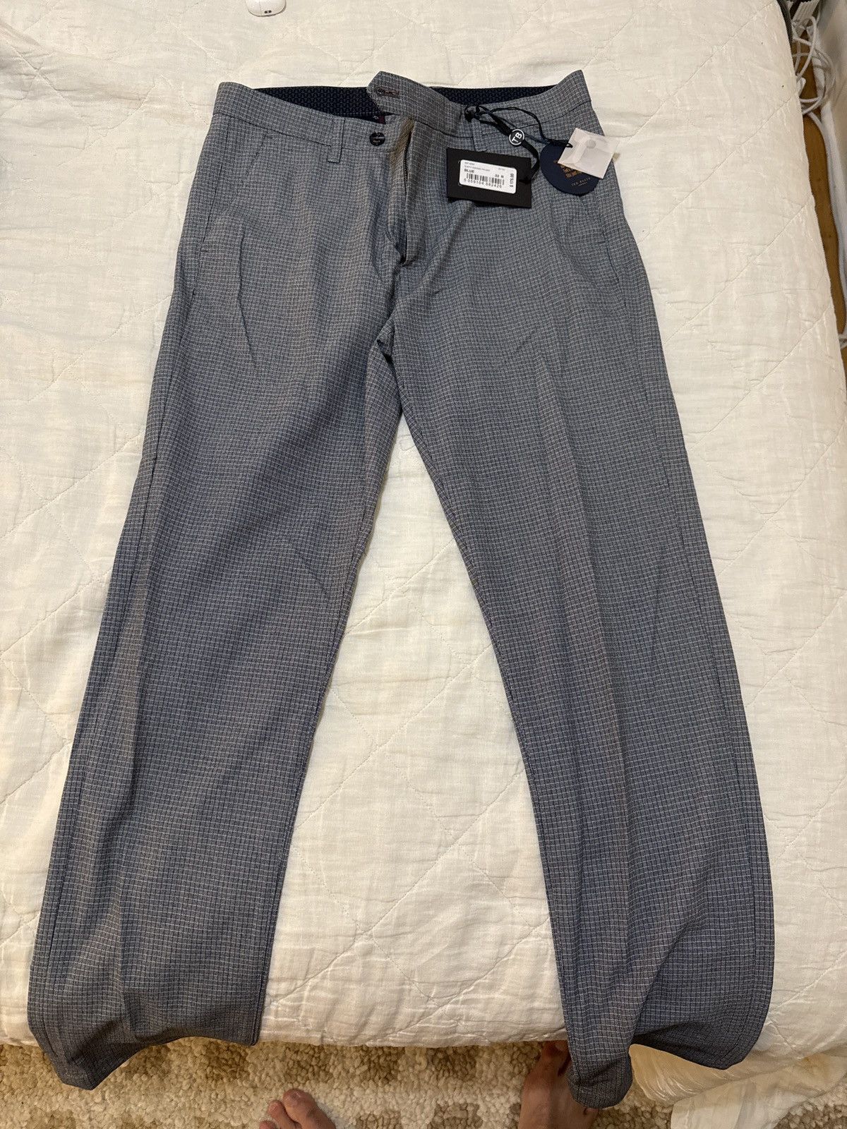 Ted Baker Ted Baker Slim Fit Checked Trouser 32R BRAND NEW Size US 32 / EU 48 - 1 Thumbnail