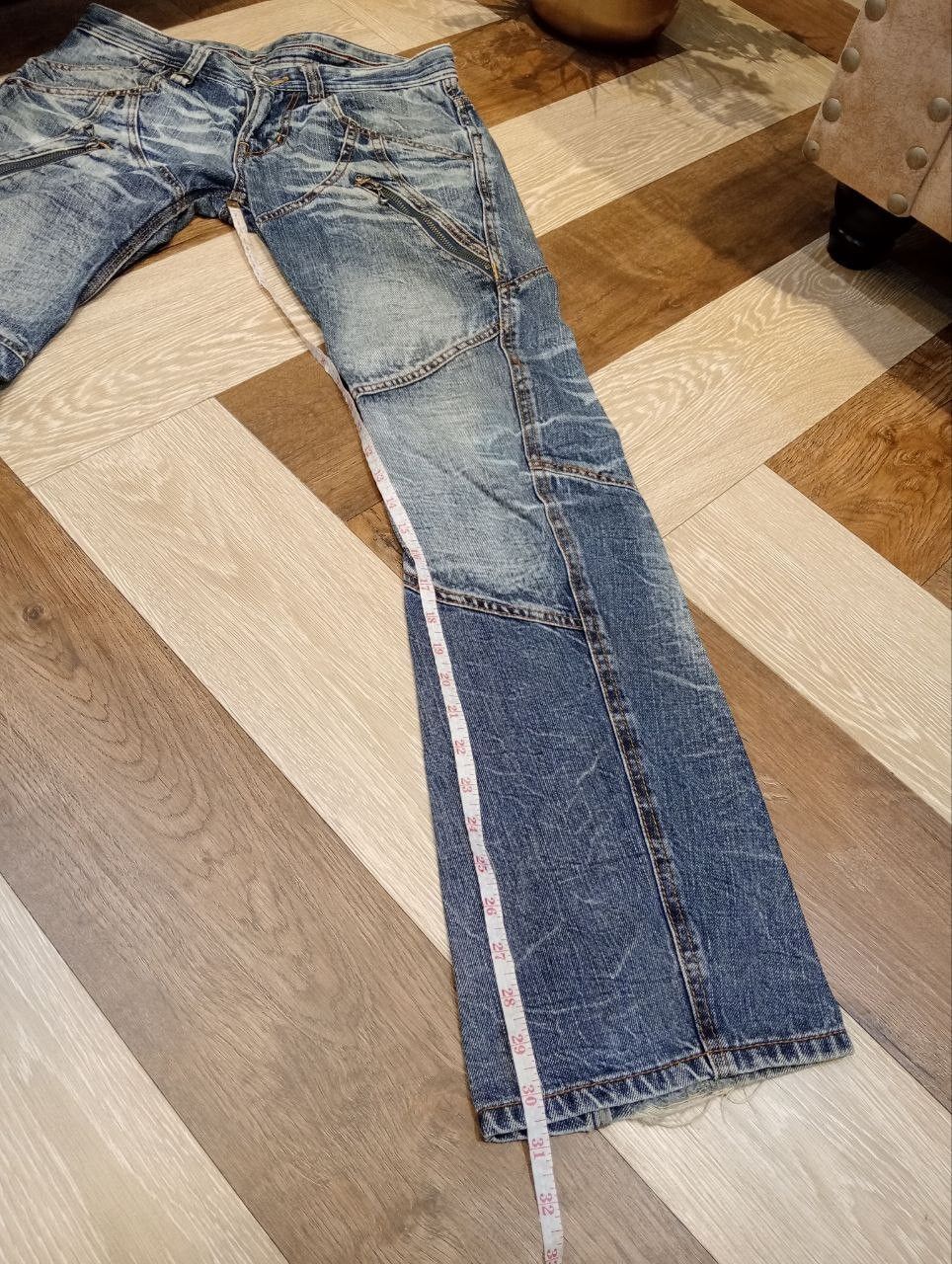 Nicole Club JAPANESE NICOLE CLUB FOR MEN BLUE DENIM FLARED PANTS Size US 30 / EU 46 - 15 Thumbnail