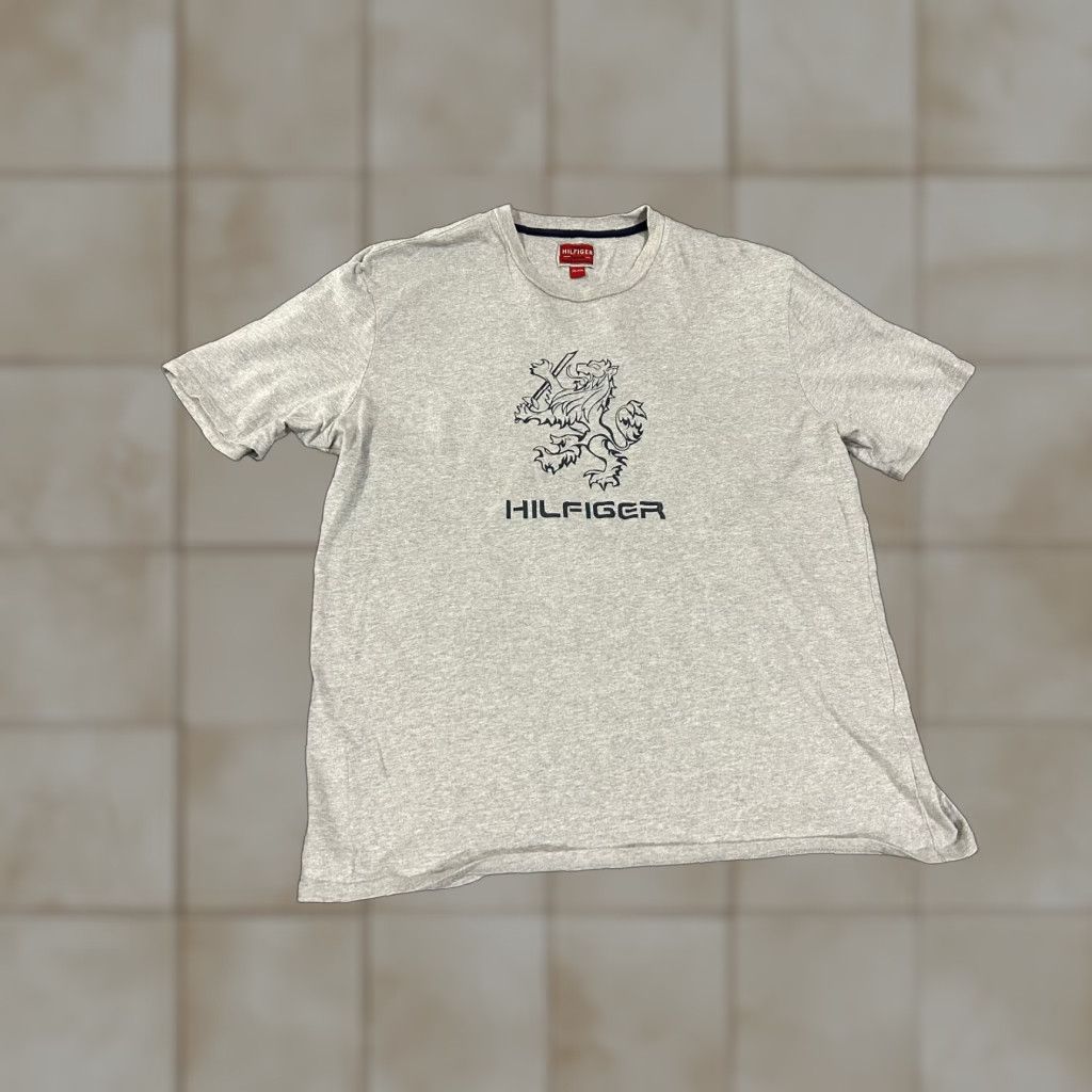 Tommy Hilfiger Tommy Hilfiger Graphic T Shirt Mens XXL Gray Lion Crest Logo Vintage Shirt Men Size US XXL / EU 58 / 5 - 1 Thumbnail