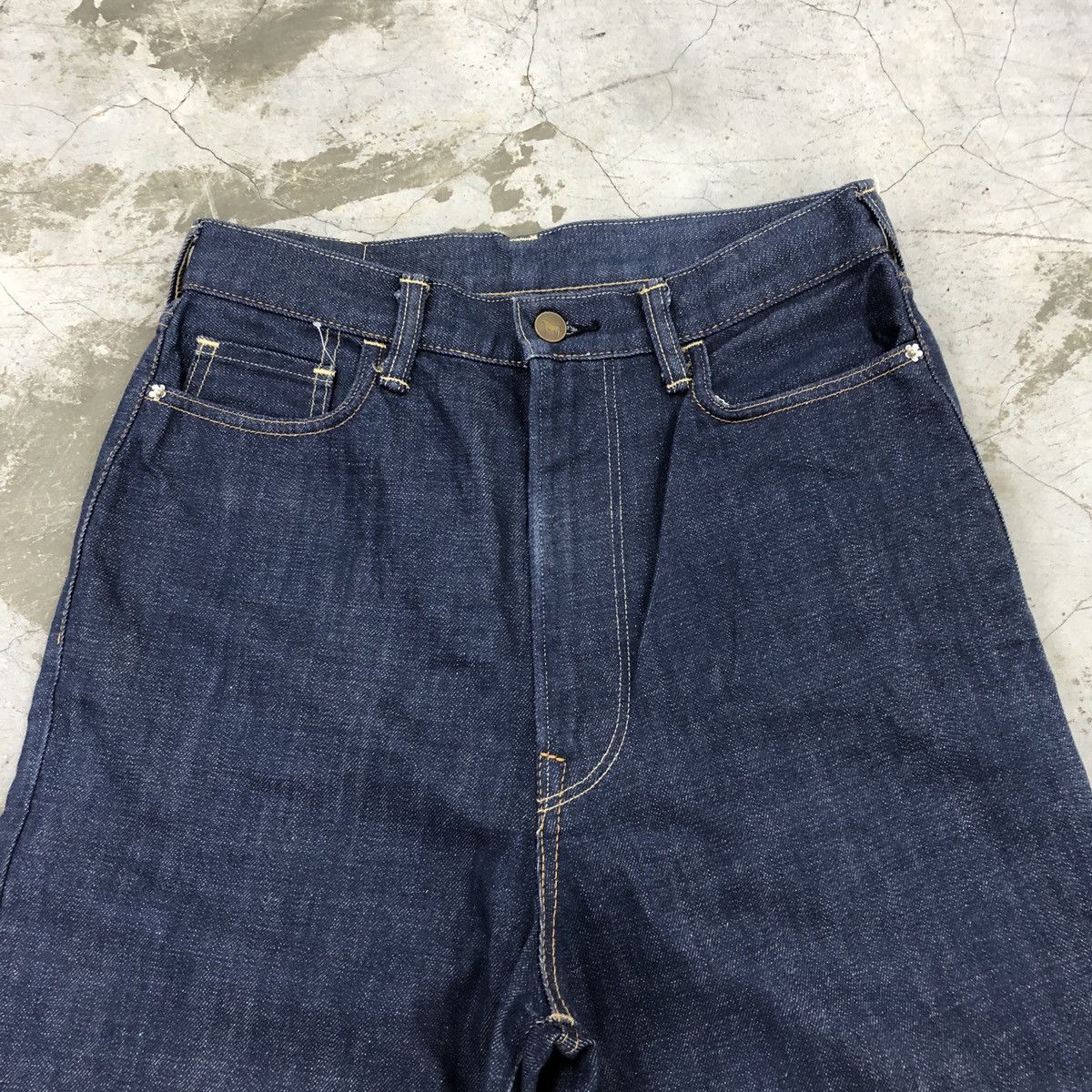 45rpm × Japanese Brand 45 RPM Baggy Flare Selvedge Denim Jeans Size US 29 - 2 Thumbnail