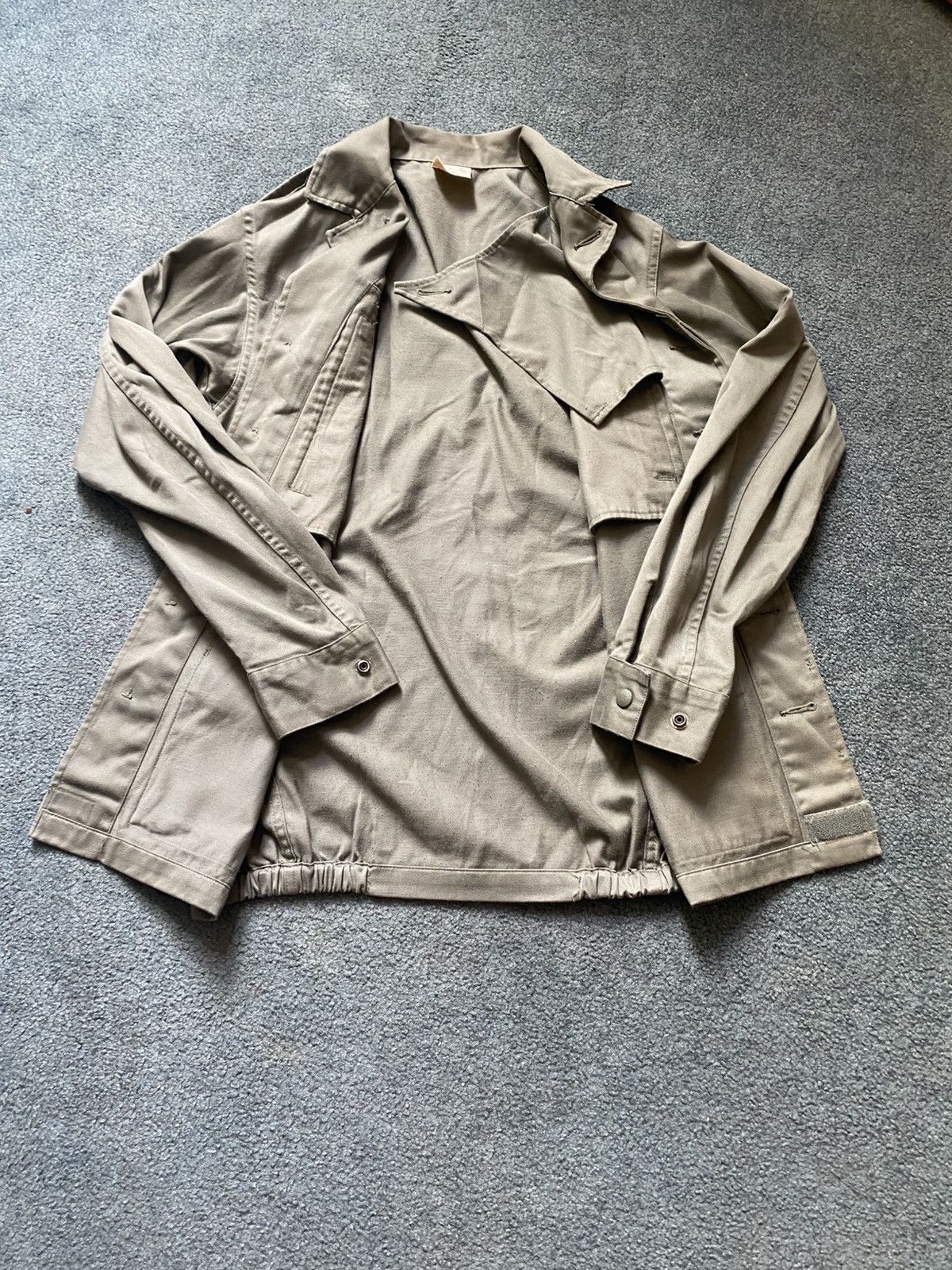 Vintage VINTAGE 80s FRENCH MILITARY F2 OLIVE DRAB JACKET Size US L / EU 52-54 / 3 - 3 Thumbnail