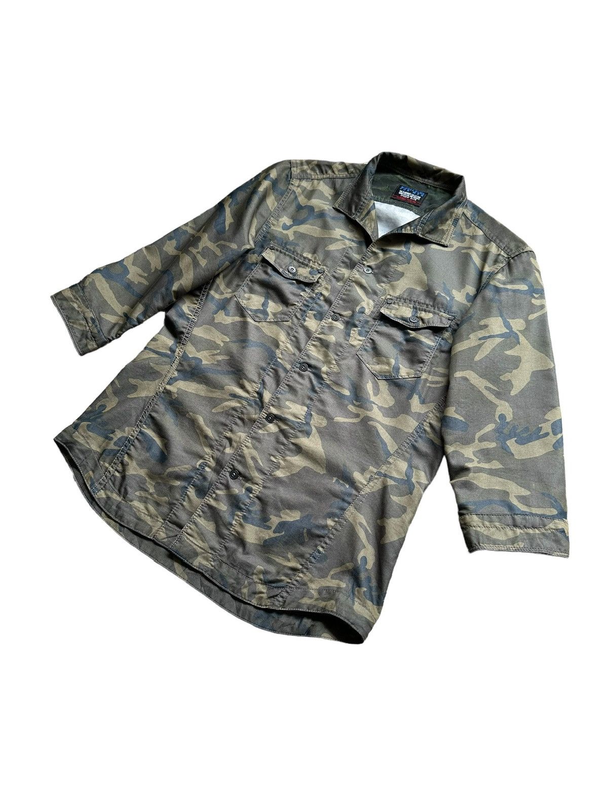 Nicole Club × Tornado Mart × Yasuyuki Ishii 2000's Nicole Club camo military shirt Size US M / EU 48-50 / 2 - 6 Thumbnail