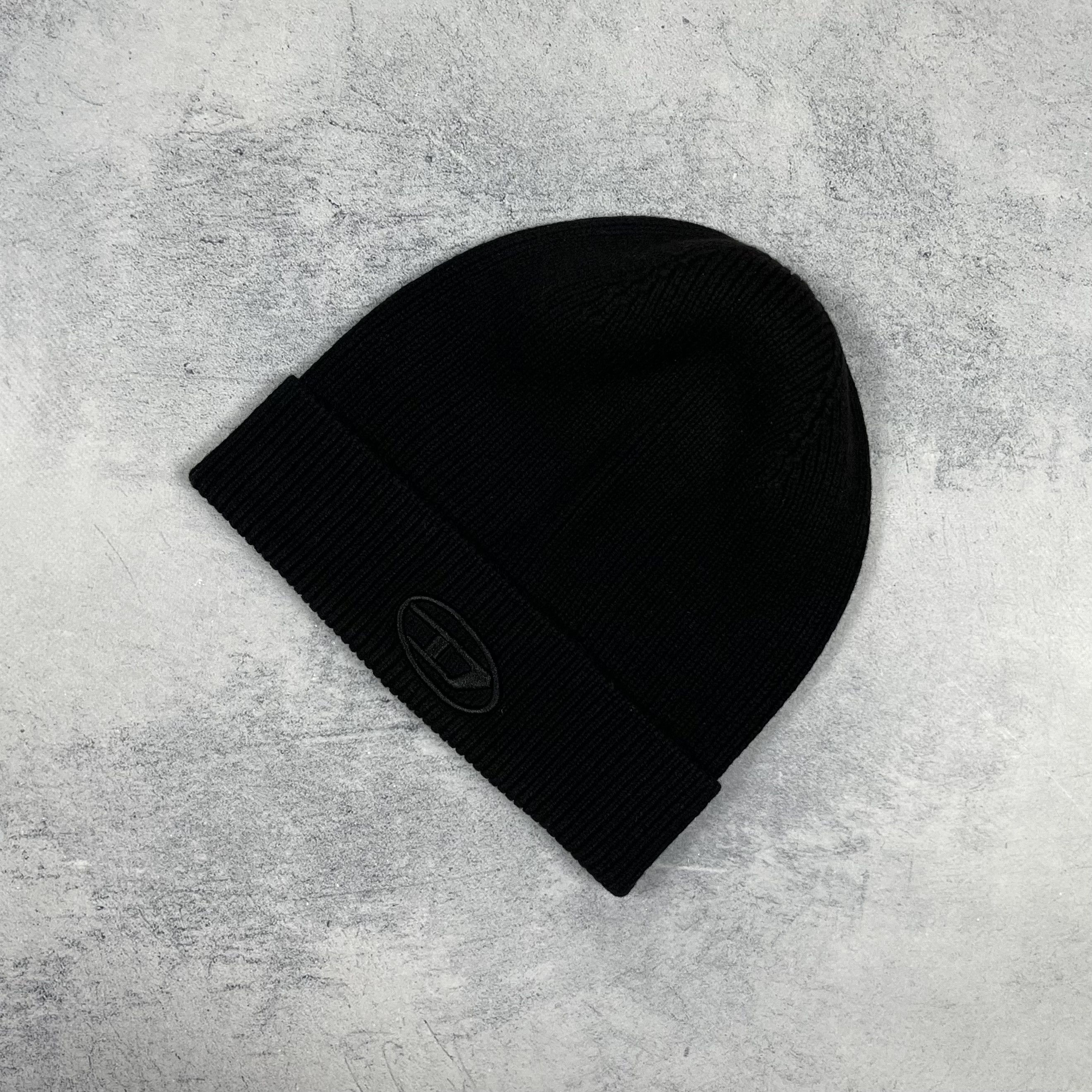 Diesel Designer Diesel Big D Logo Beanie Hat Size ONE SIZE - 1 Thumbnail