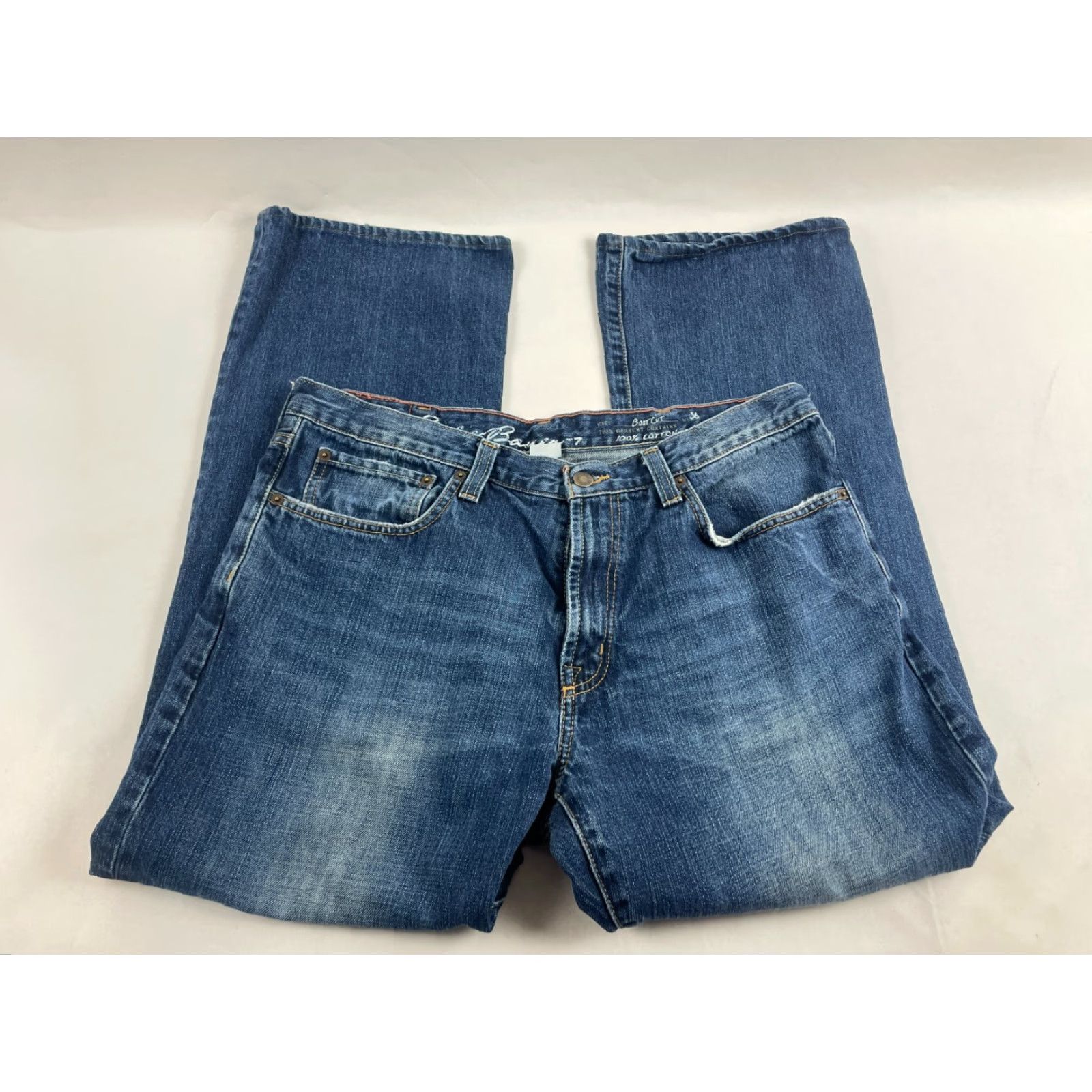 Eddie Bauer Eddie Bauer Jeans Men's 36 Blue Denim Boot Cut Pockets Size US 35 - 2 Thumbnail