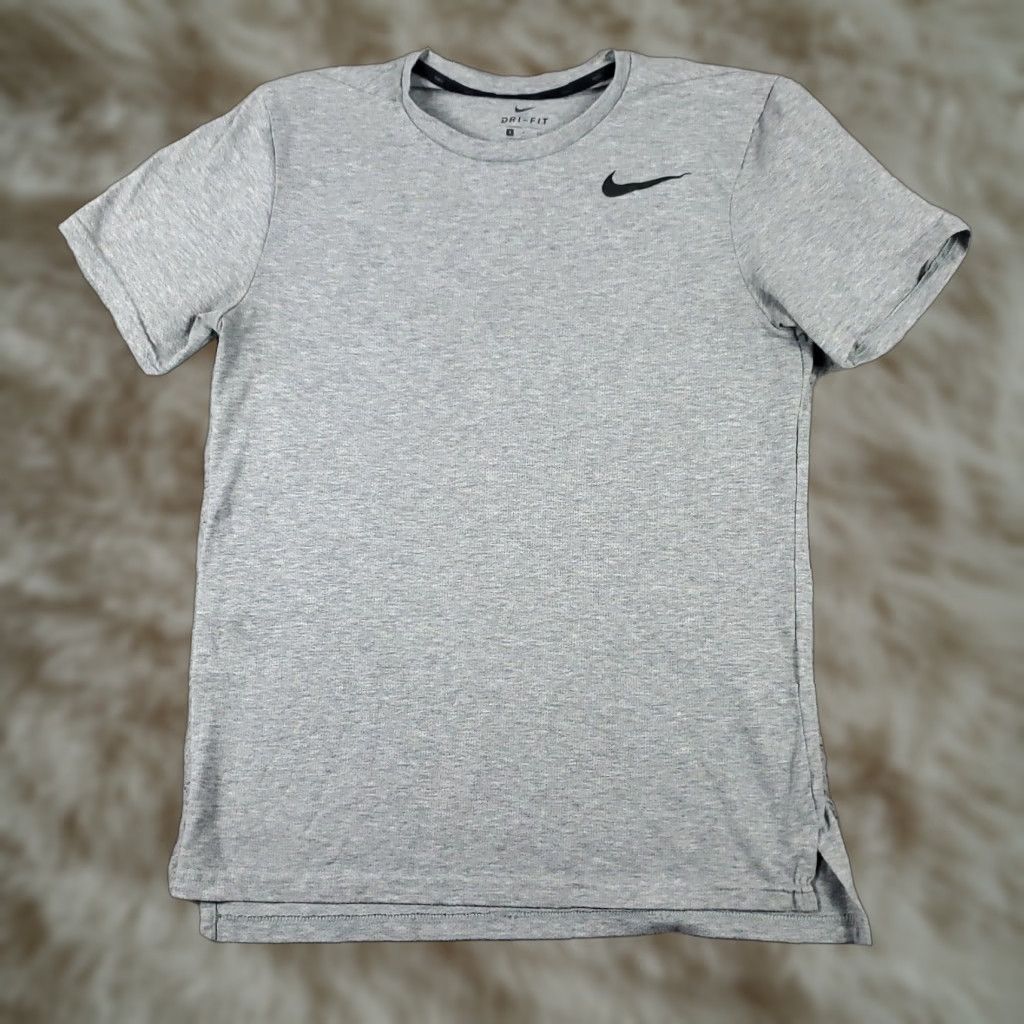 Nike Nike T Shirt Mens Large Gray Active Work Out Short Sleeve Size US L / EU 52-54 / 3 - 1 Thumbnail