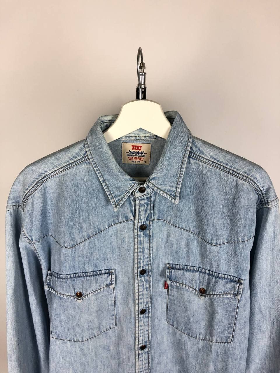 Levi's Levis USA Vintage Shirt Blue size M Size US M / EU 48-50 / 2 - 2 Thumbnail