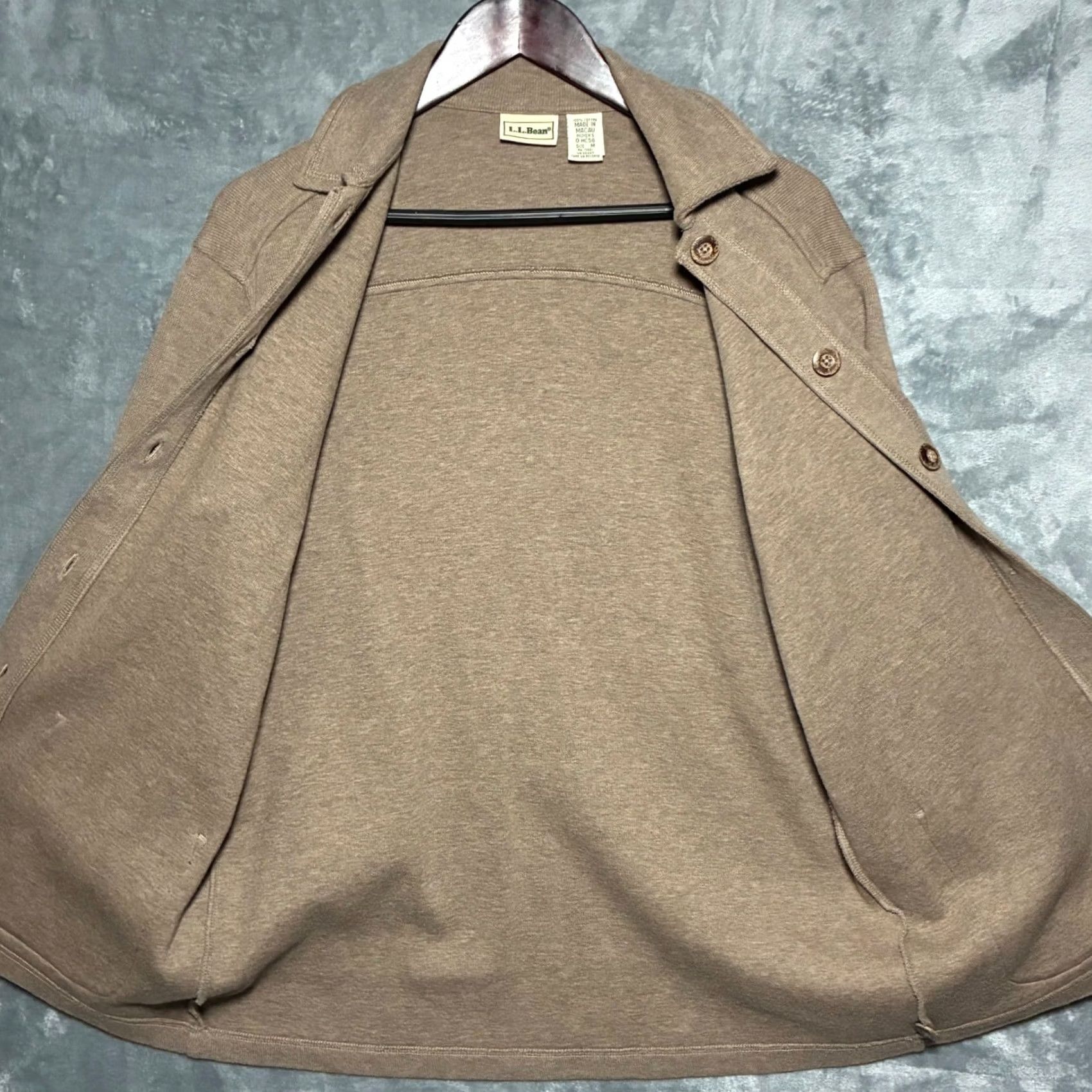 Vintage VINTAGE L.L.Bean Brown Knit Jacket Button Front Women's M Cardigan Coat Sweepstakes? Size M / US 6-8 / IT 42-44 - 7 Thumbnail