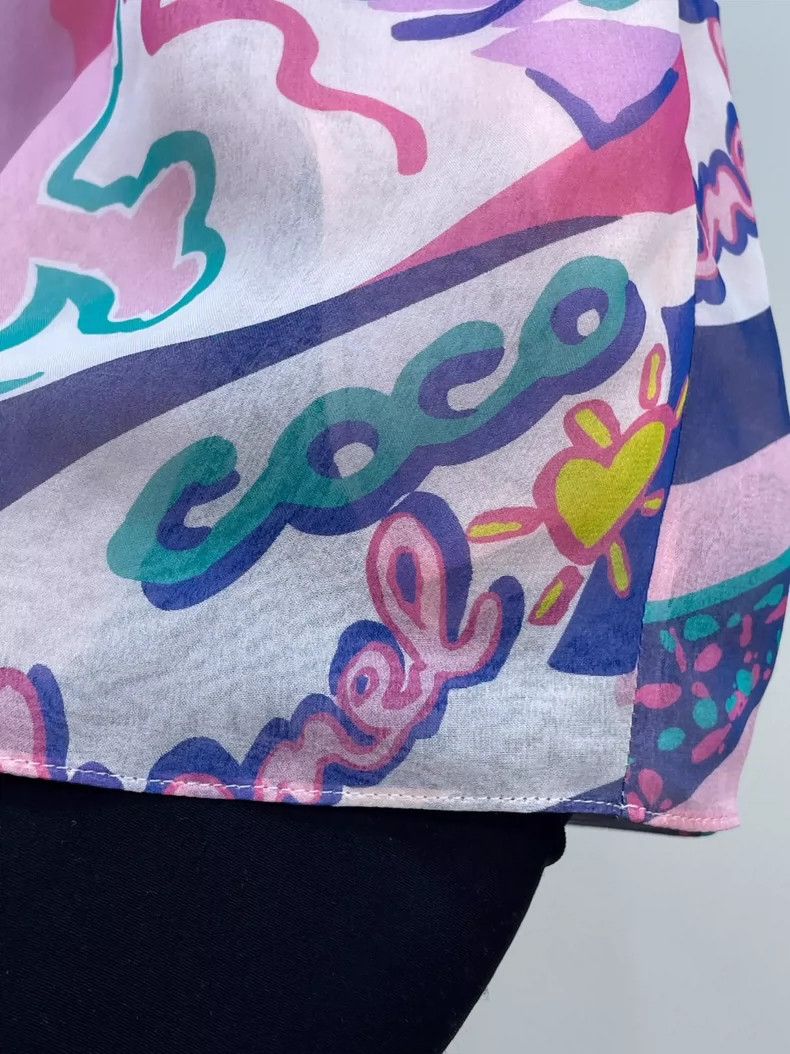 Chanel Chanel 24C colorful holiday-style silk skirt pants 2504-Nex Size 42" / US 20 - 4 Thumbnail