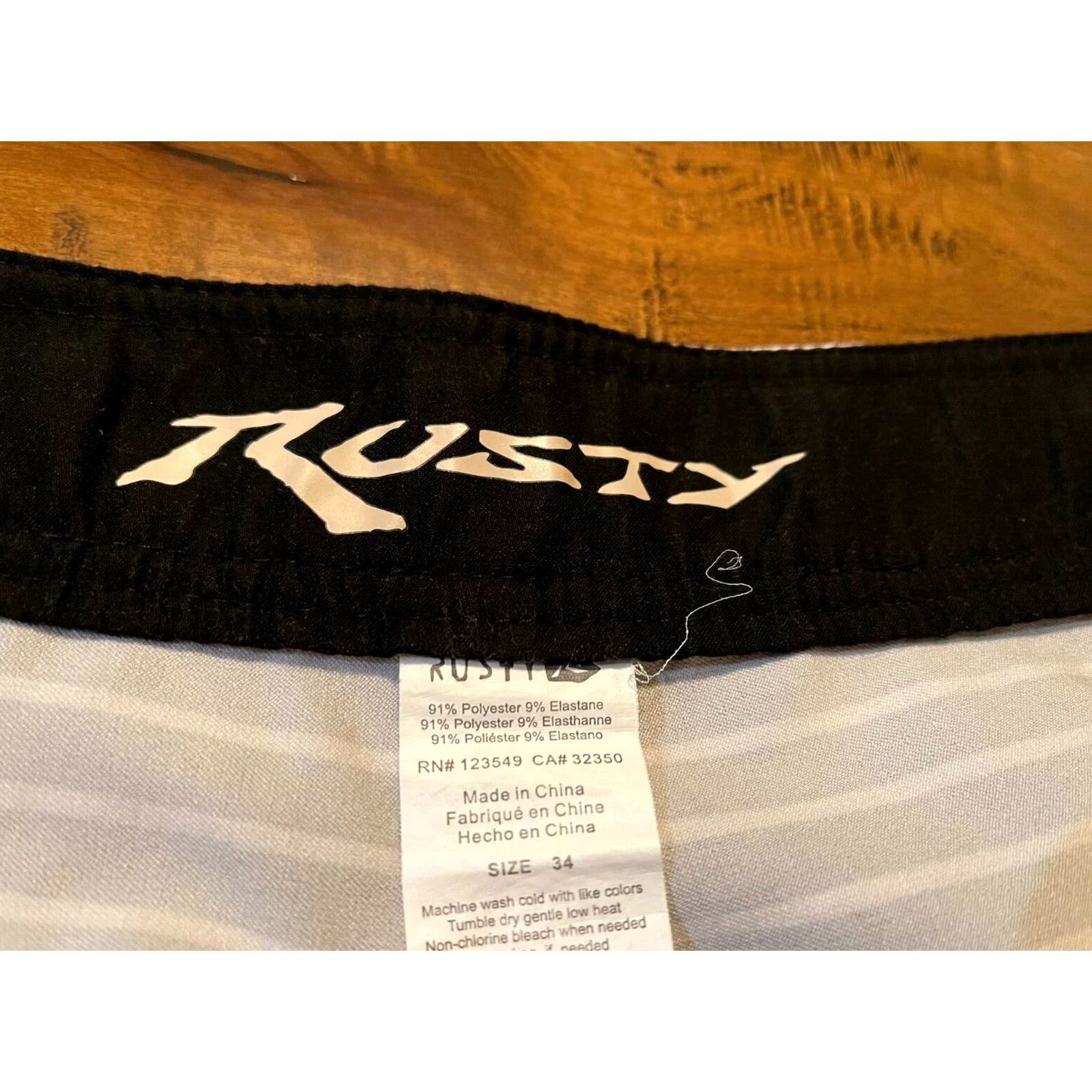 Rusty Rusty Board Shorts Surf Wear - Men's 34 Multicolor Pink Stripes 91% Polyester 9% Elastane Jersey Bottoms Regular Size 34 Mens Size US 34 / EU 50 - 5 Thumbnail
