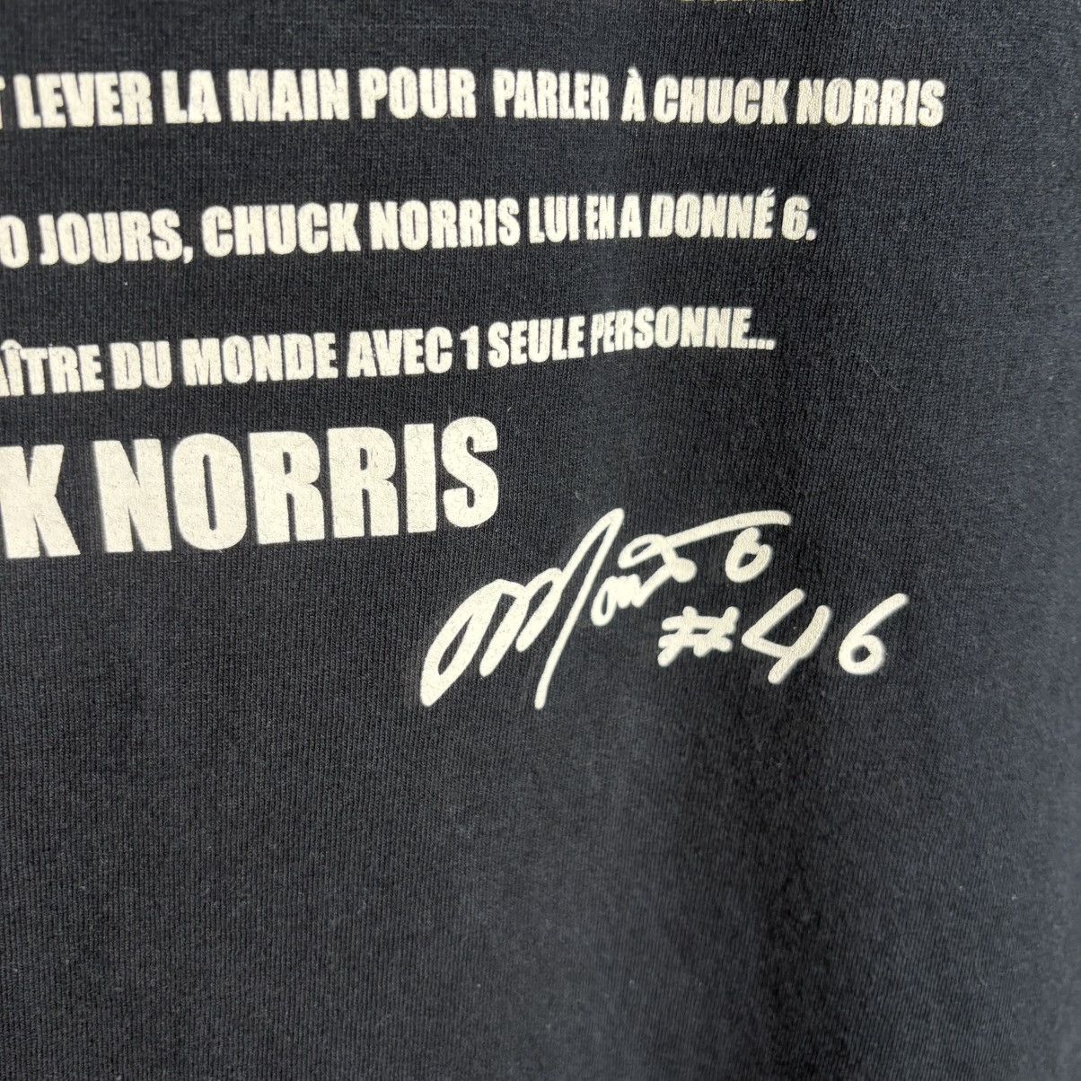 Vintage Vintage 90s Chuck Norris T-Shirt Size US XL / EU 56 / 4 - 5 Thumbnail