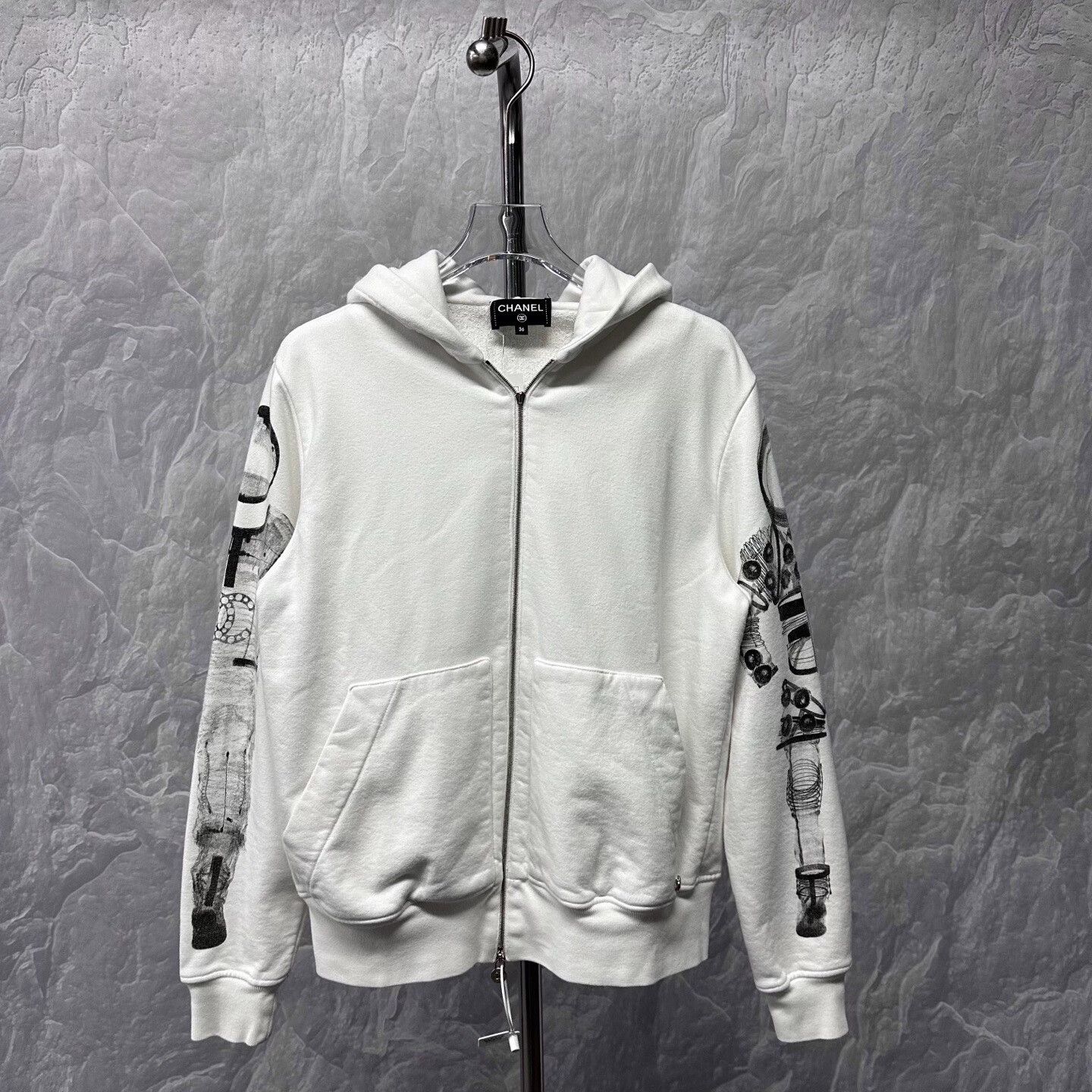 Chanel chanel astronaut print hooded zip jacket Size S / US 4 / IT 40 - 1 Thumbnail