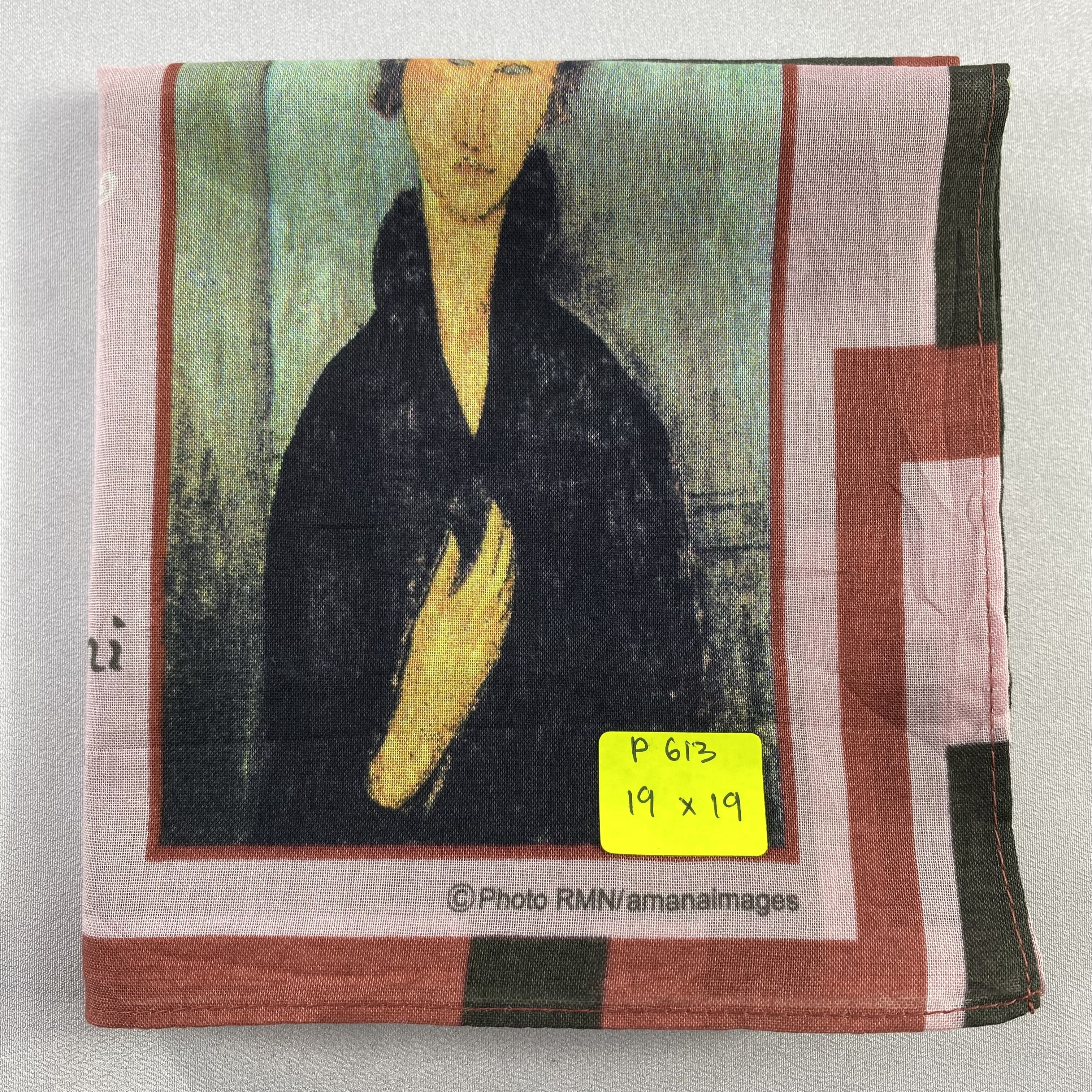 Vintage Modigliani Handkerchief / Neckerchief / Bandana-P613 Size ONE SIZE - 6 Thumbnail