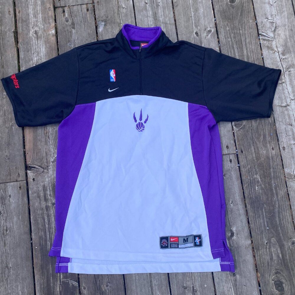 Nike × Vintage Vintage 1999 Nike Toronto Raptors Team NBA Basketball Warmu Size US M / EU 48-50 / 2 - 5 Thumbnail
