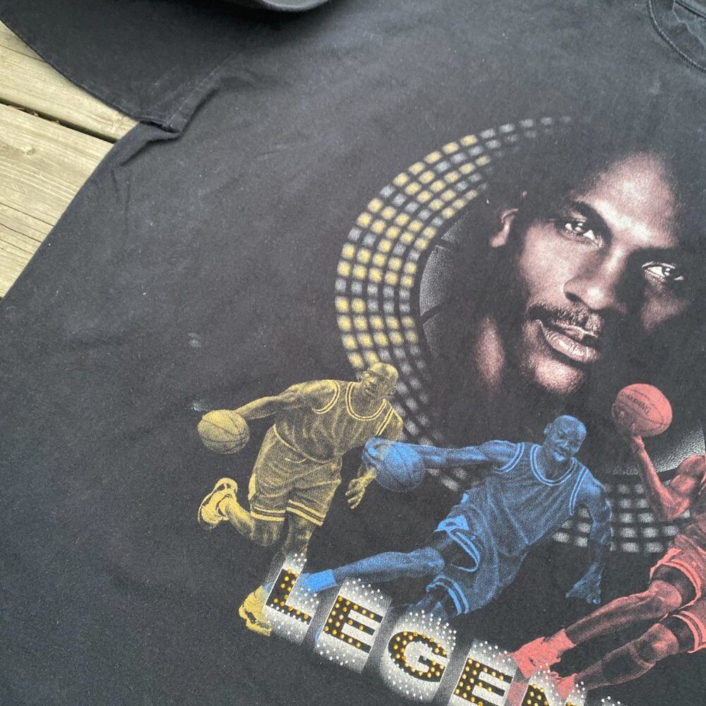 Jordan Brand × Vintage Vintage 90s Y2K Michael Jordan Legend Rap Shirt XXXL Size US XXL / EU 58 / 5 - 7 Thumbnail