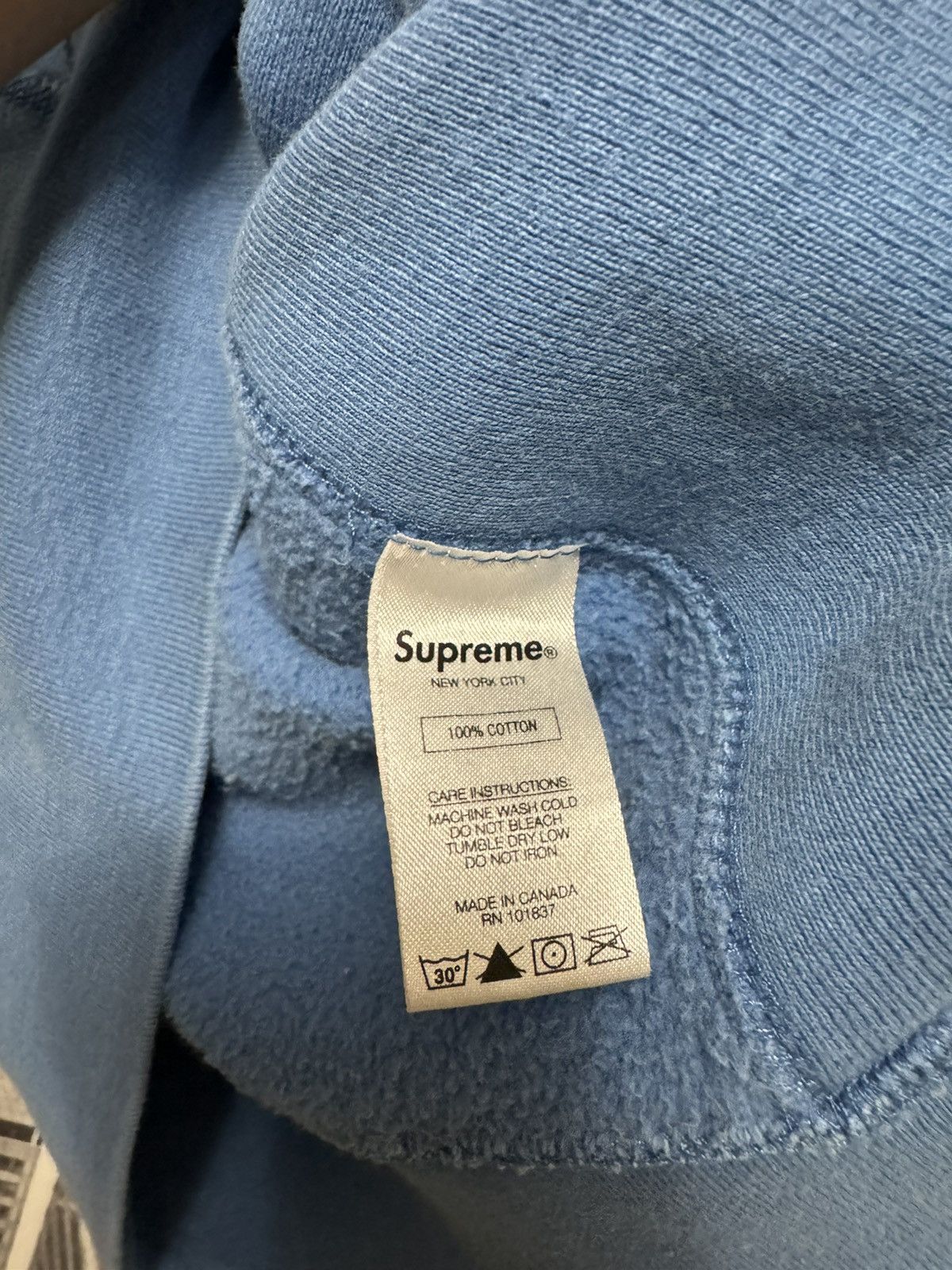 Supreme Supreme Sleeve Patch Hoodie SS17 SZ Medium Royal 🔥 Size US M / EU 48-50 / 2 - 9 Thumbnail