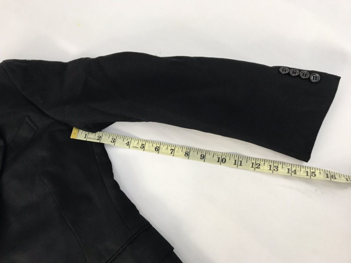 Designer Saccsny Y’saccs Yohji Yamamoto Black Blazer Coat Jacket Size 36R - 13 Thumbnail