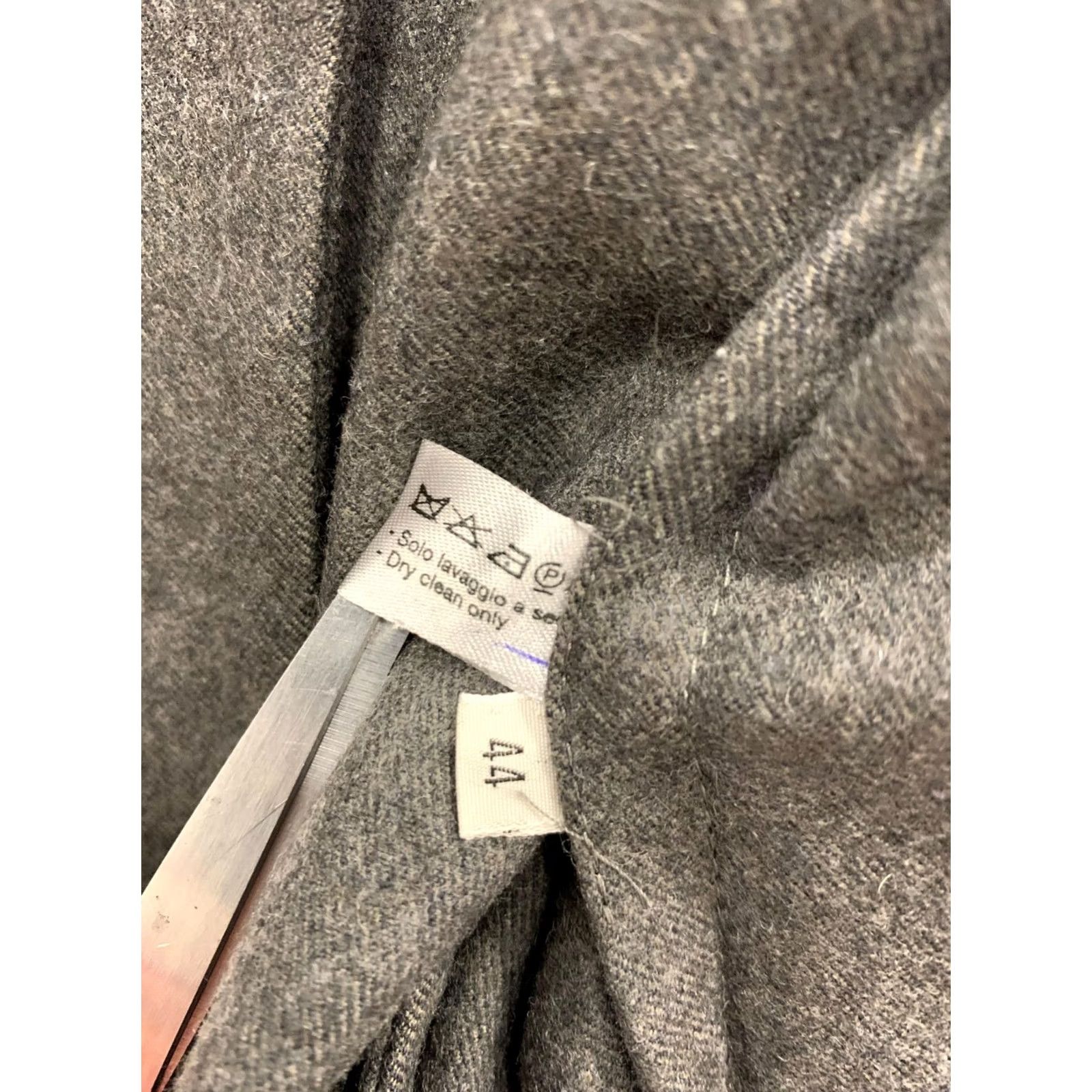Bottega Veneta VINTAGE Bottega Veneta Blazer Jacket Women Wool Silk Lined IT 44 US 8 Charcoal Gray 90s Mens Womens Size M / US 6-8 / IT 42-44 - 4 Thumbnail