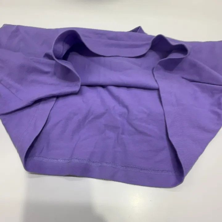 Balenciaga Balenciaga Purple Logo Print Short Sleeve T-Shirt 0079-2507 Size XXS / US 00 / IT 34 - 8 Thumbnail