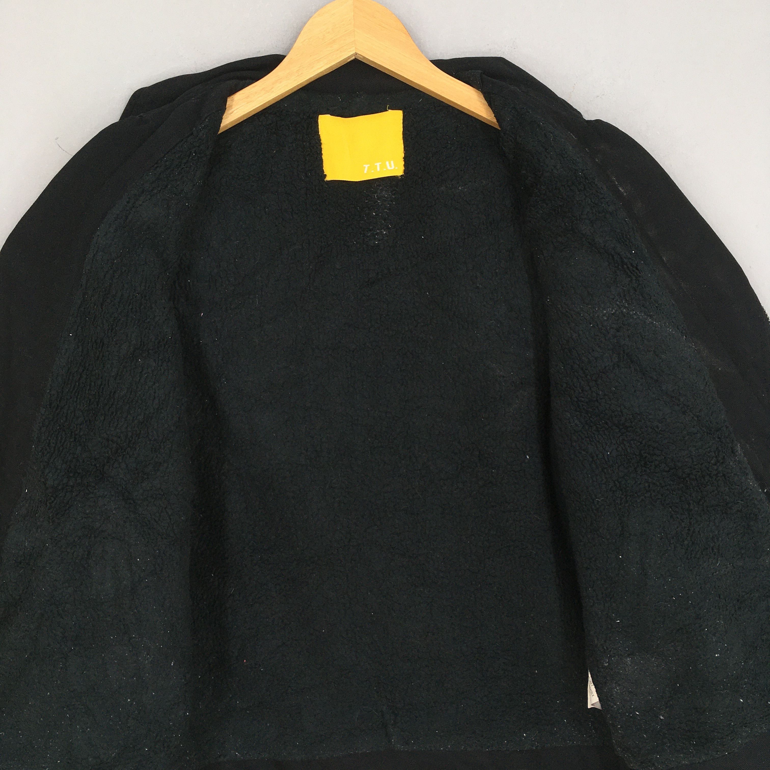 Schott Vintage Double Collar Punk Biker Concert Black Jacket Medium Size US M / EU 48-50 / 2 - 8 Thumbnail