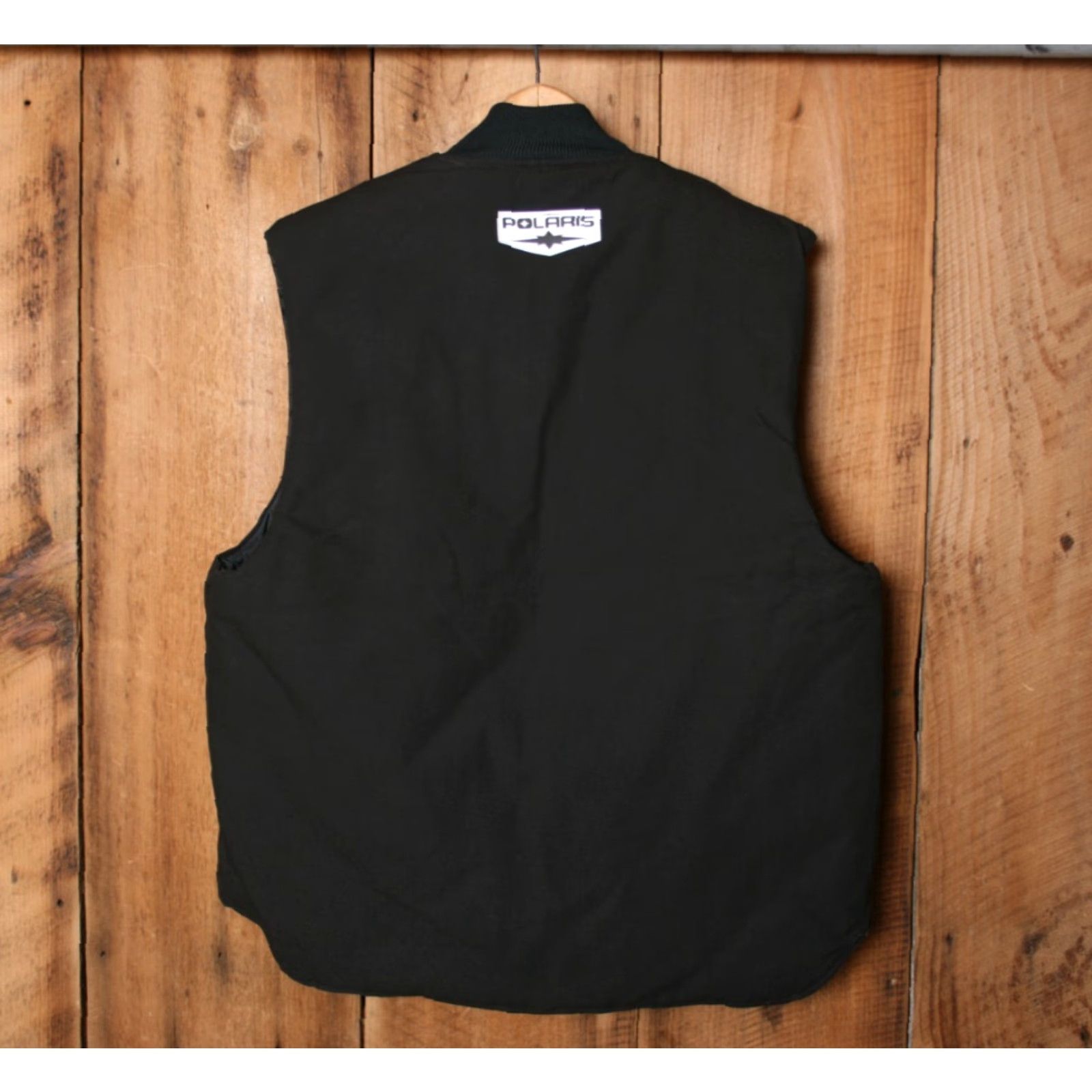 Vintage VINTAGE Polaris Northstar Black Canvas Quilt Lined Insulated Vest Mens Sz. L Size US L / EU 52-54 / 3 - 5 Thumbnail