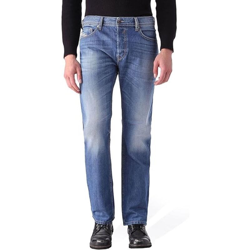 Diesel Diesel Waykee Regular Straight Leg Denim Jeans Blue W29 L32 Size US 29 - 1 Thumbnail