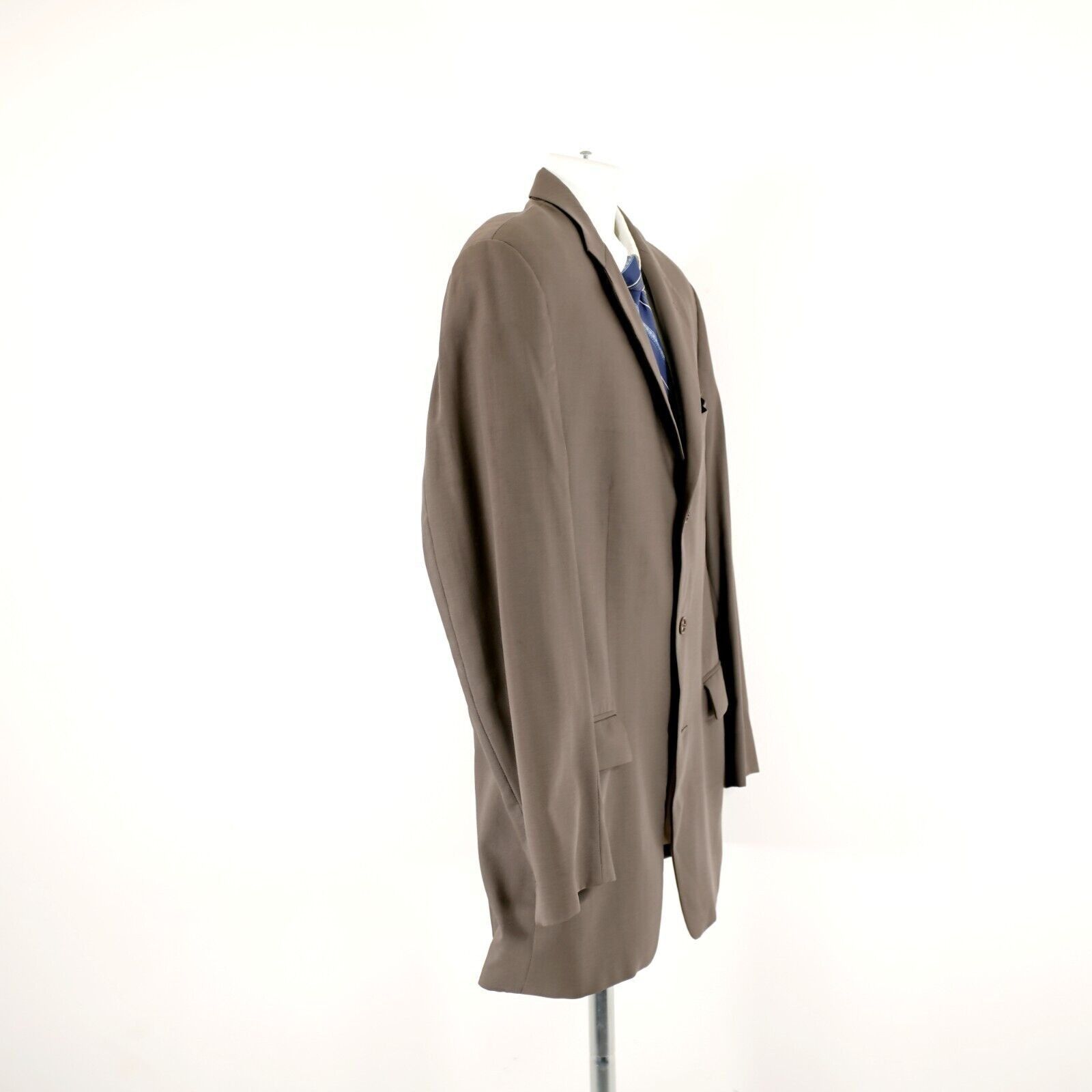 Calvin Klein Calvin Klein Wool Beige Blazer 42L 3 Button Size 42L - 7 Thumbnail