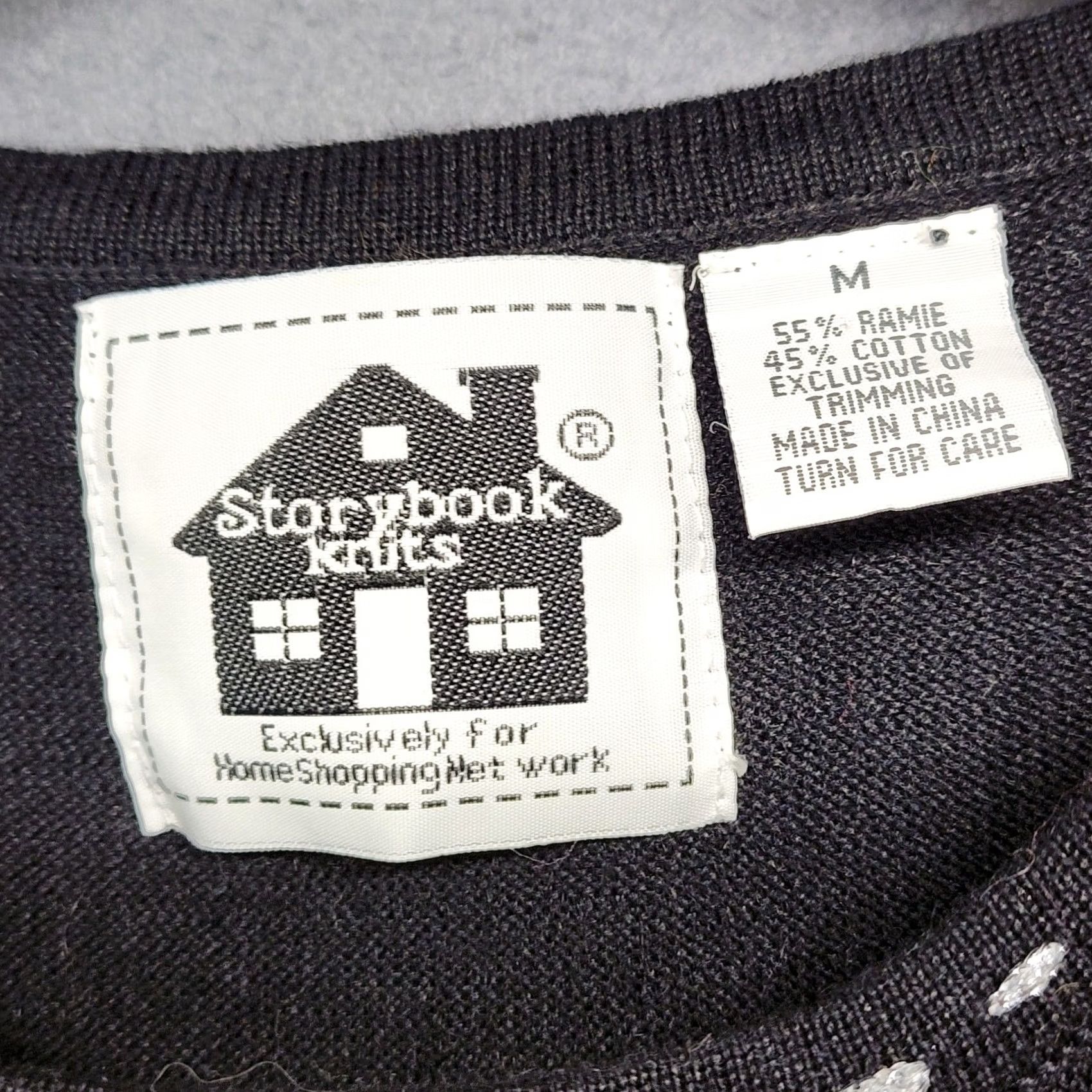Vintage VINTAGE Storybook Knits Tank Top Womens Medium Black Beaded Snowflakes Sleeveless Size M / US 6-8 / IT 42-44 - 4 Thumbnail
