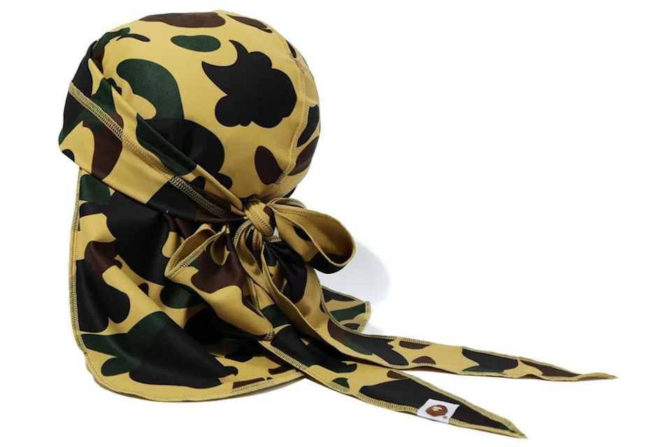 A BATHING APE BAPE DU-RAG ドゥーラグ グリーン BAPE ABC CAMO Durags & Shooting Sleeves | Hypebeast