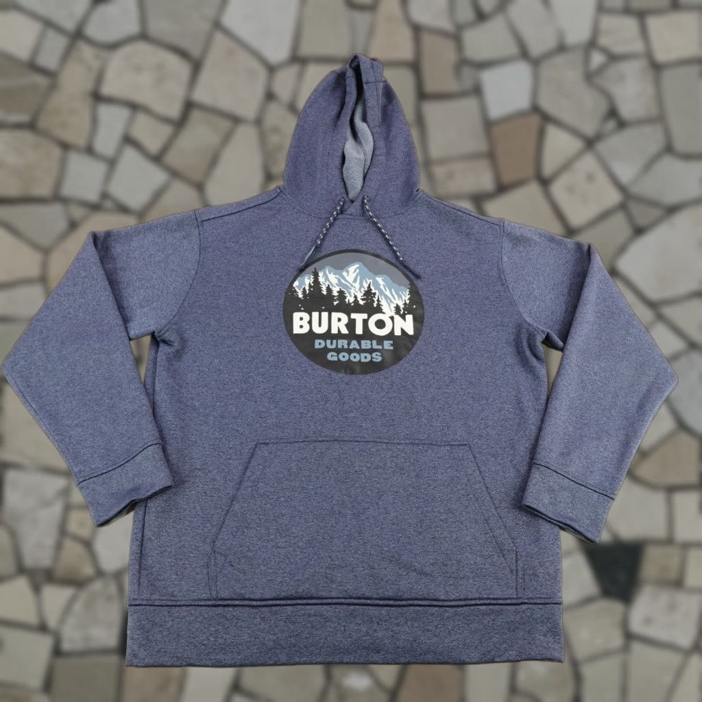 Burton Burton Hoodie Mens Medium Blue Snowboards Snowboarding Sweatshirt Pullover Size US M / EU 48-50 / 2 - 1 Thumbnail