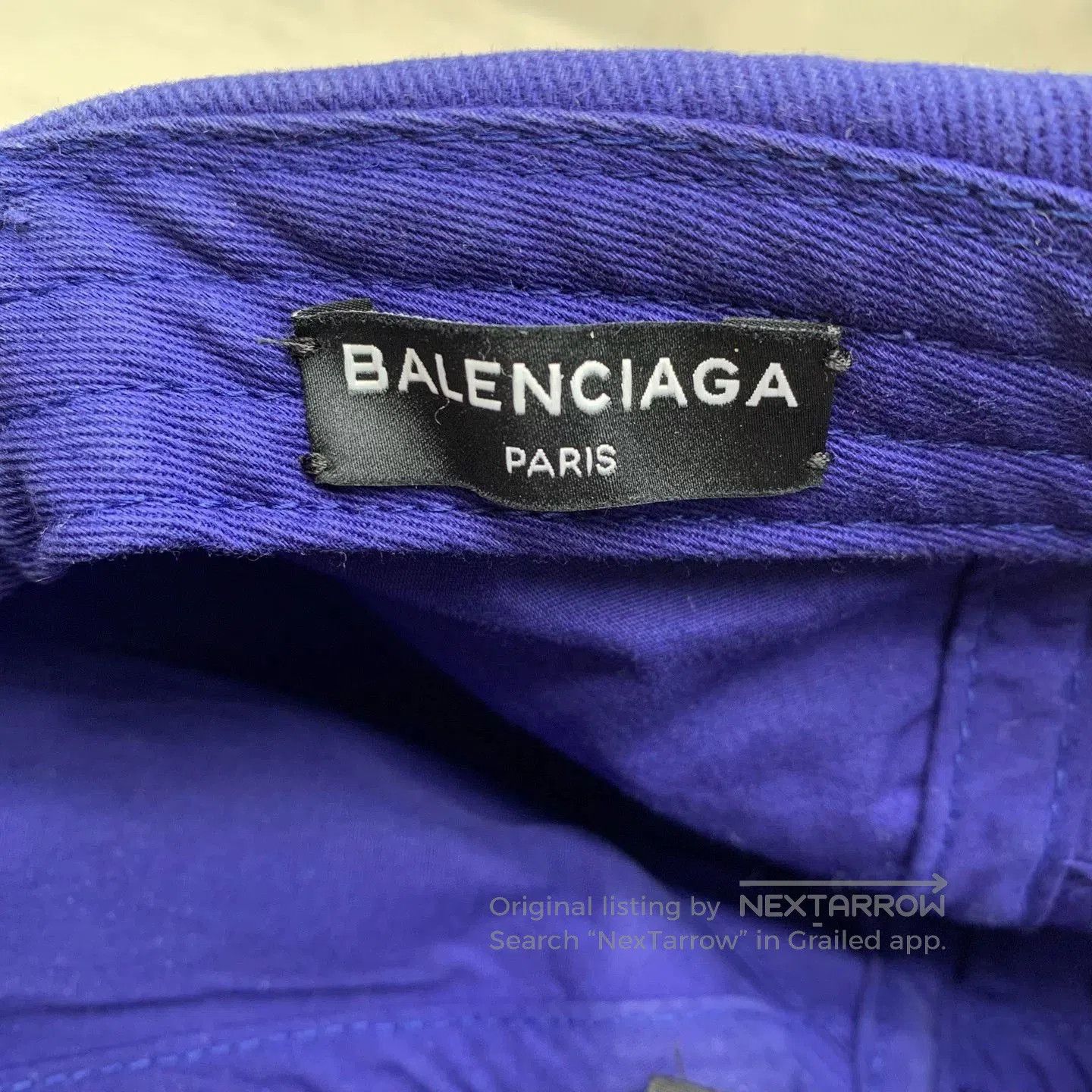 Balenciaga Balenciaga Blue Wave Logo Cap Size L. Size ONE SIZE - 4 Thumbnail
