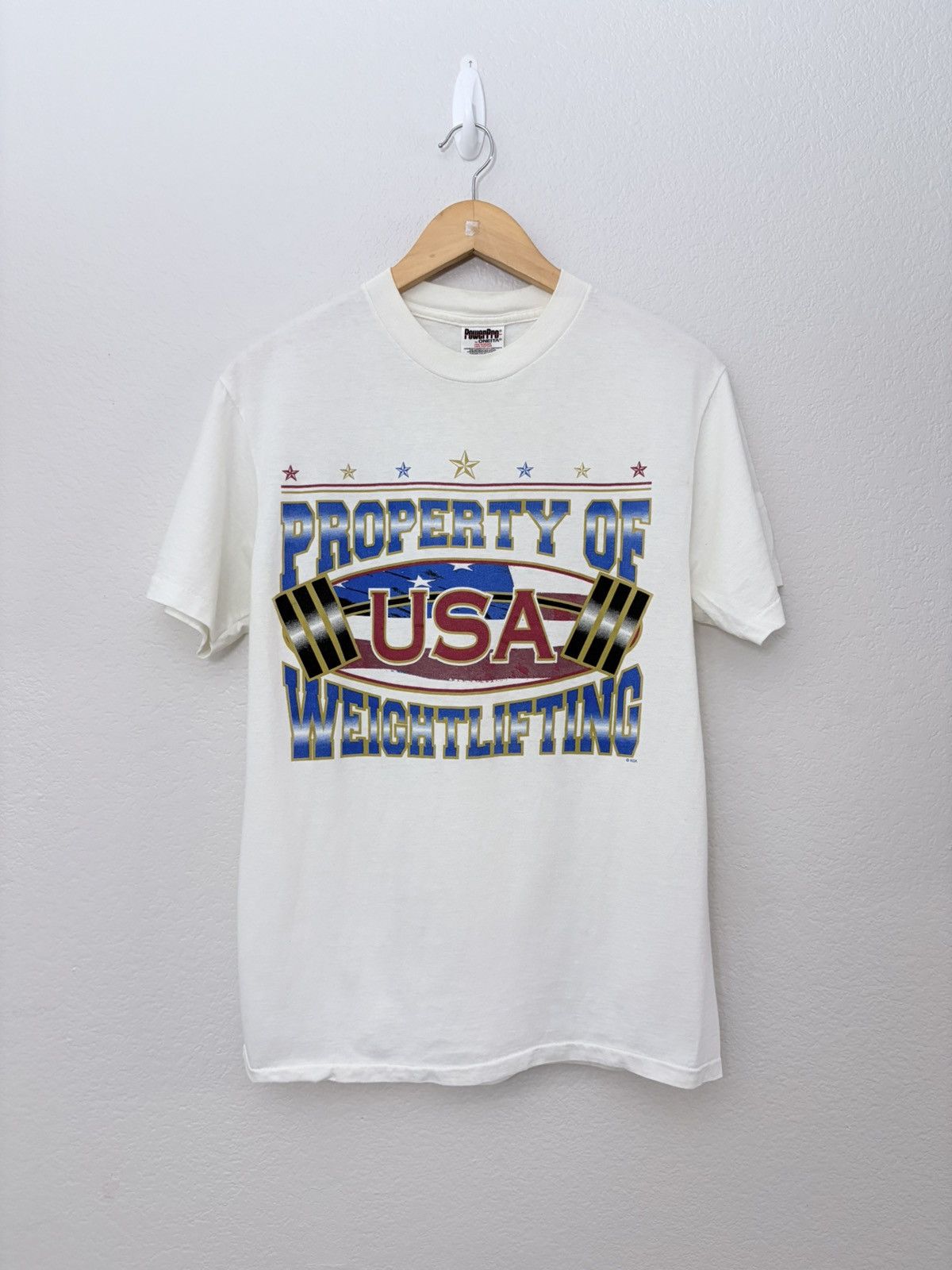 Vintage 00’s Weightlifting USA Vintage United States Tee Shirt Size US M / EU 48-50 / 2 - 1 Thumbnail