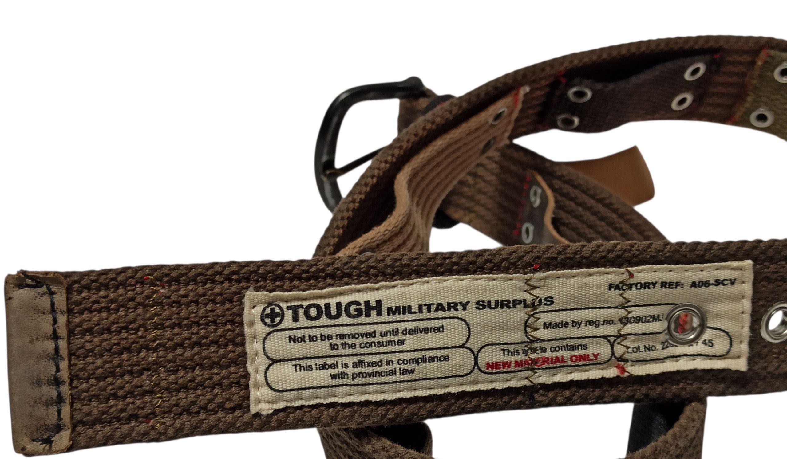 Other Tough Jeansmith Rare Archive Military Surplus Canvas Belt Size ONE SIZE - 3 Thumbnail