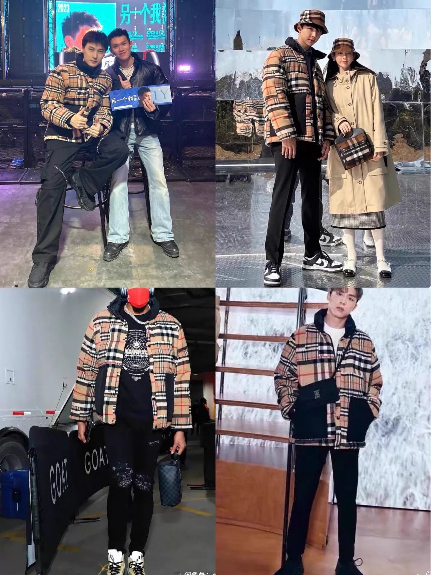Burberry Burberry check colorblock standcollar down jacket M 95new Size US M / EU 48-50 / 2 - 2 Thumbnail