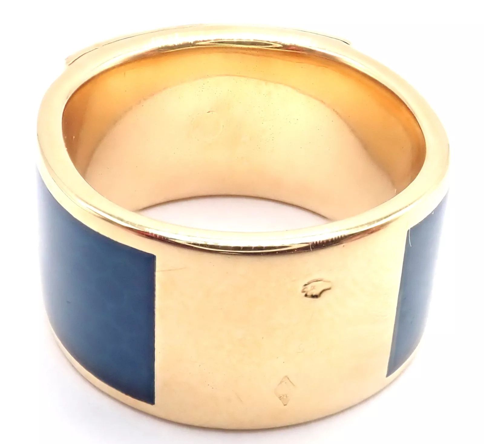 Hermes Hermes Collier de Chien 18K Enamel Band Ring Size 6 Size ONE SIZE - 3 Thumbnail