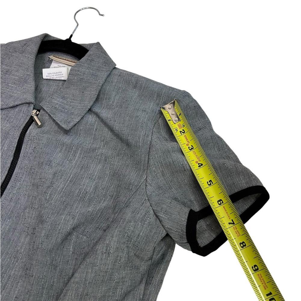 Forme D'Expression Expressions l Vintage Gray Short Sleeve Shirt Blazer Size 10 Size L / US 10 / IT 46 - 5 Thumbnail