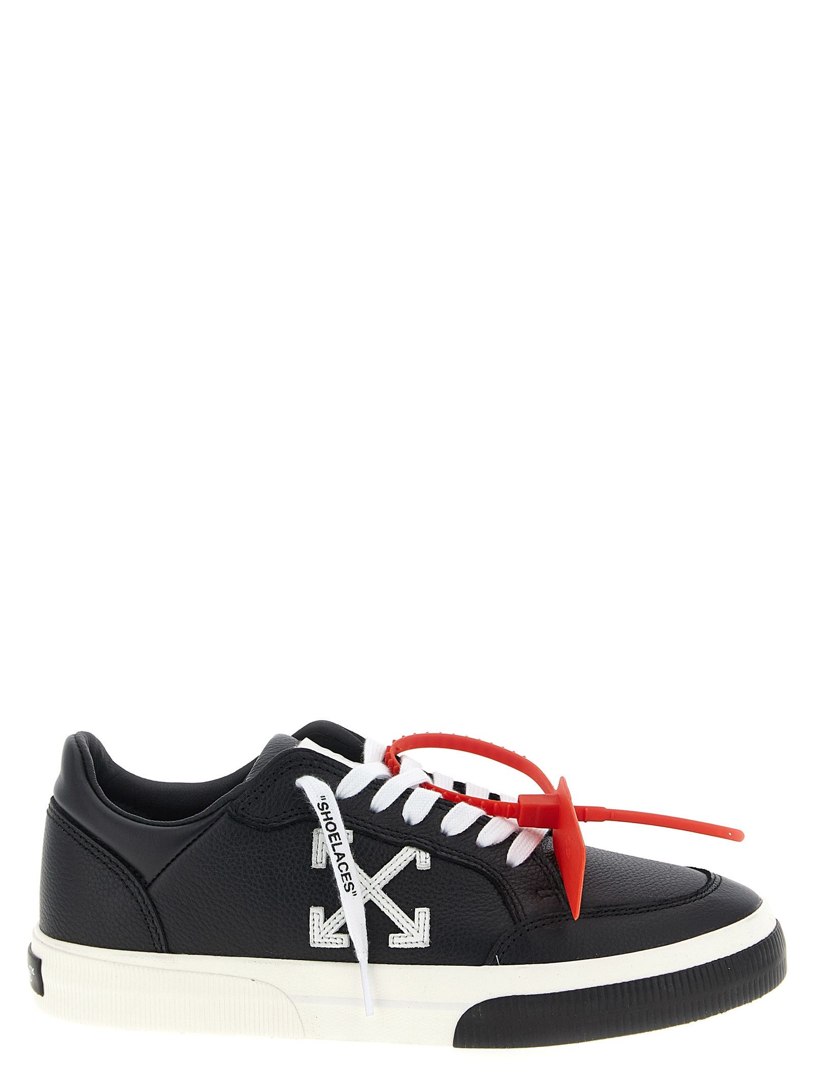 Off-White 'New Low Vulcanized Leather' Sneakers Size US 12 / EU 45 - 1 Thumbnail