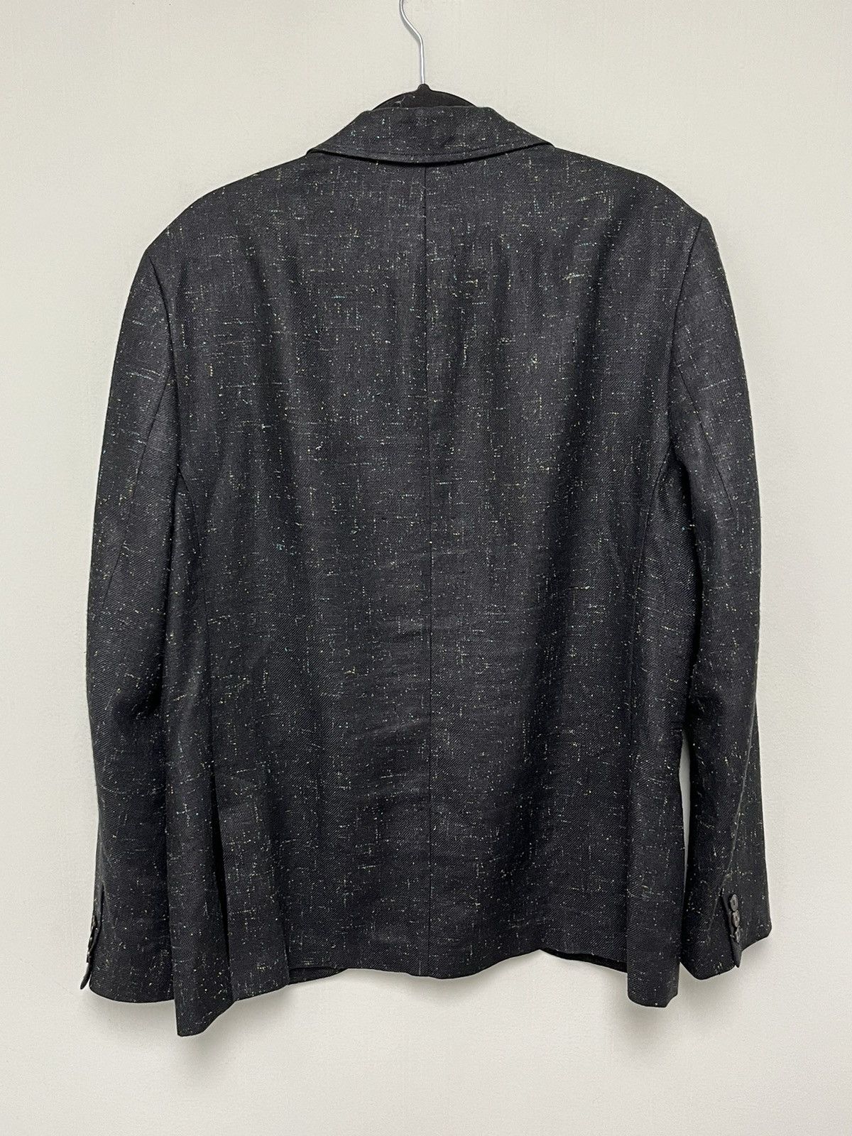 John Varvatos Black Slim-Fit Peak Lapel Two-Button Blazer. Size 50 Size US M / EU 48-50 / 2 - 12 Thumbnail