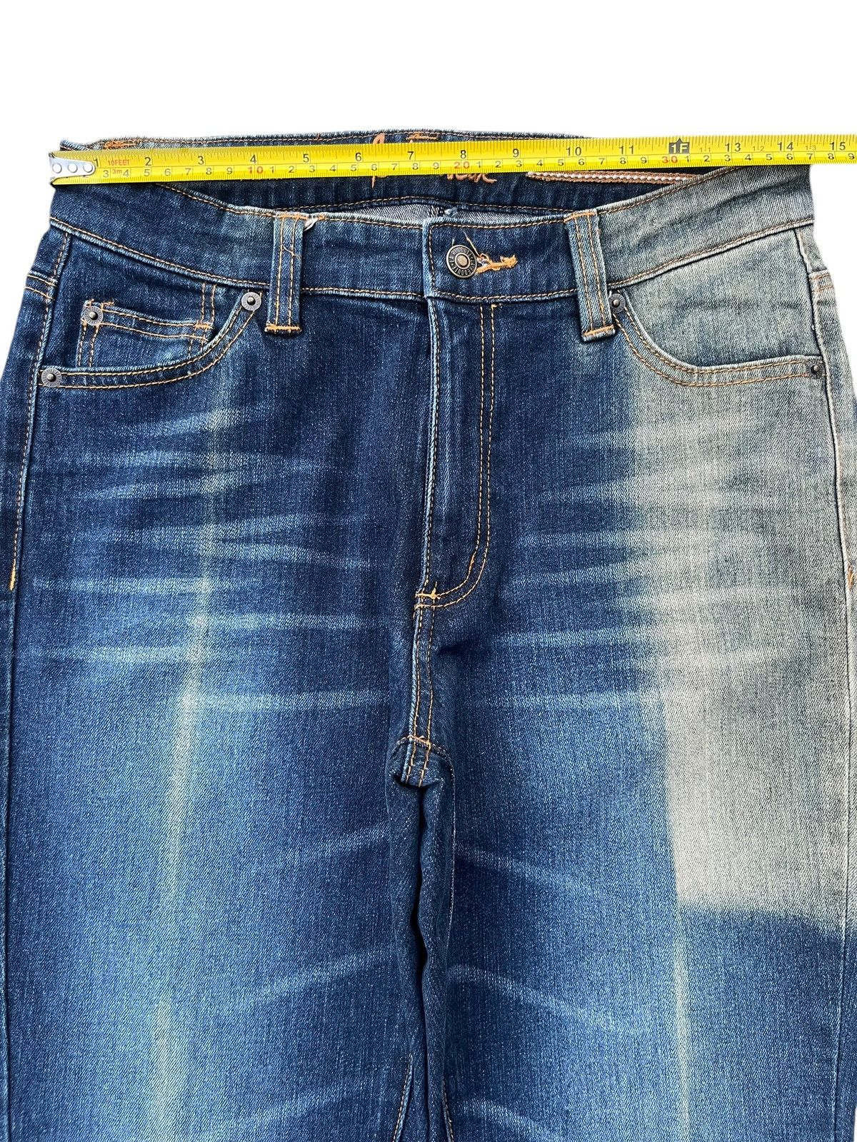 Japanese Brand Vintage Japanese Brand Sun Faded Blue Washed Flare Jeans Size US 28 / EU 44 - 12 Thumbnail