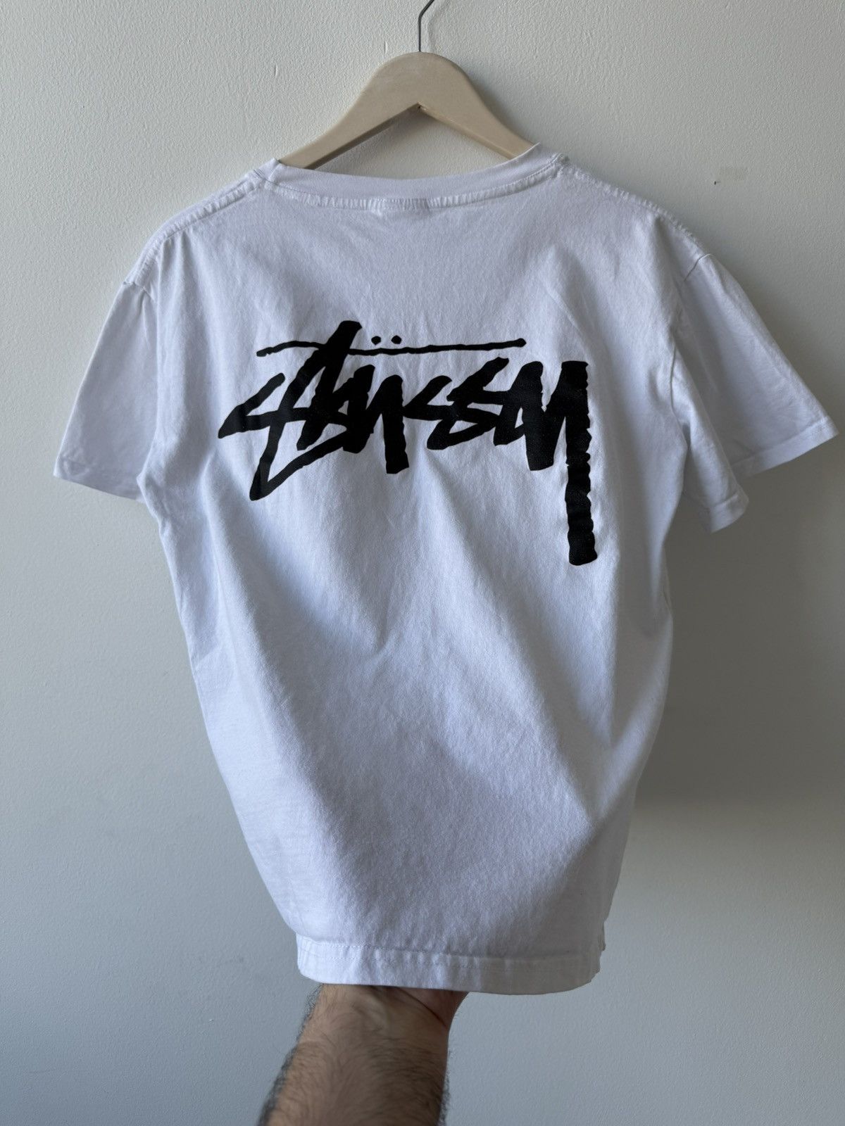 Stussy Stussy whit big logo t shirt Size US S / EU 44-46 / 1 - 5 Thumbnail